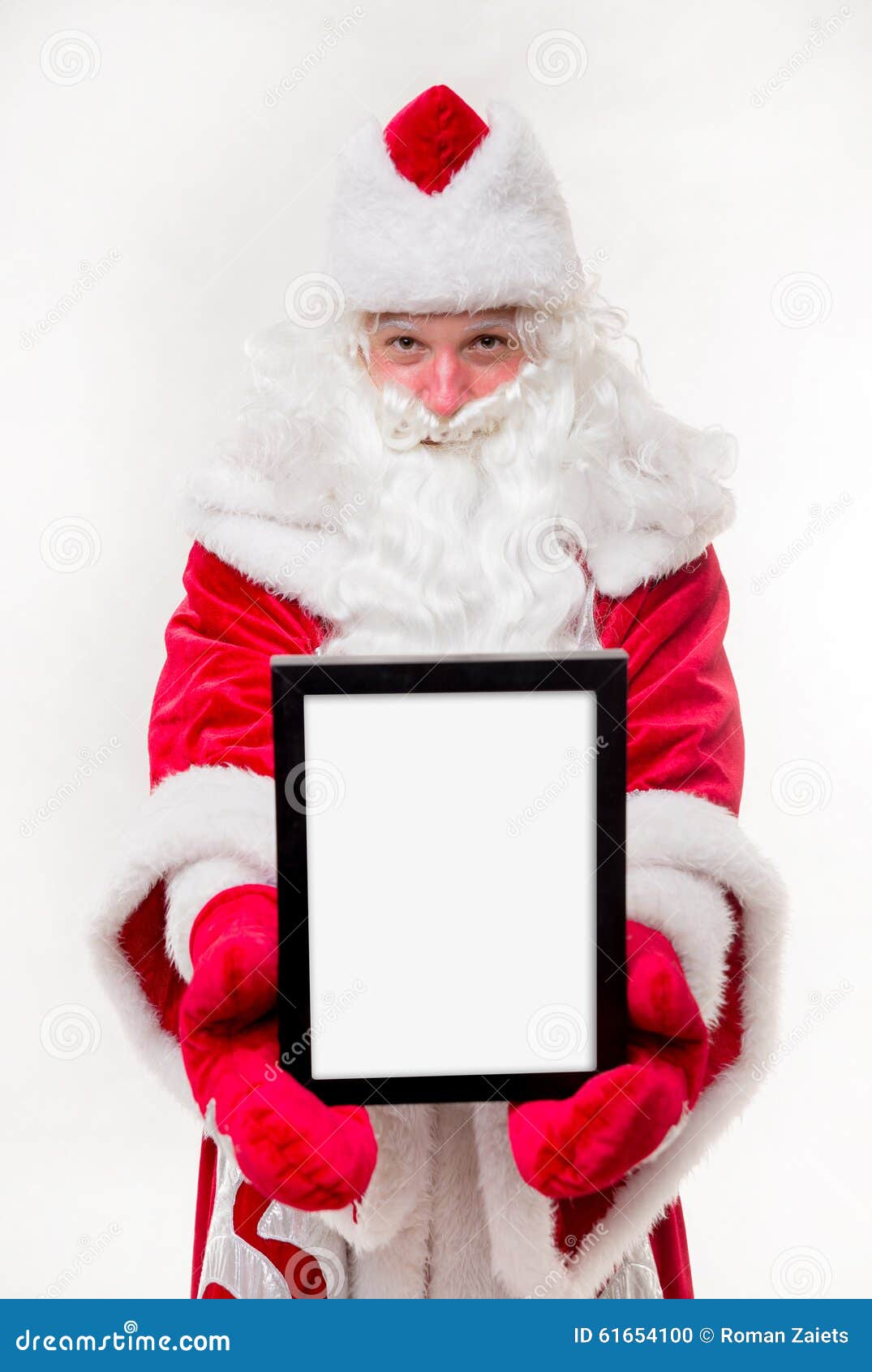 Santa Claus with Black Frame Stock Photo - Image of sign, claus: 61654100