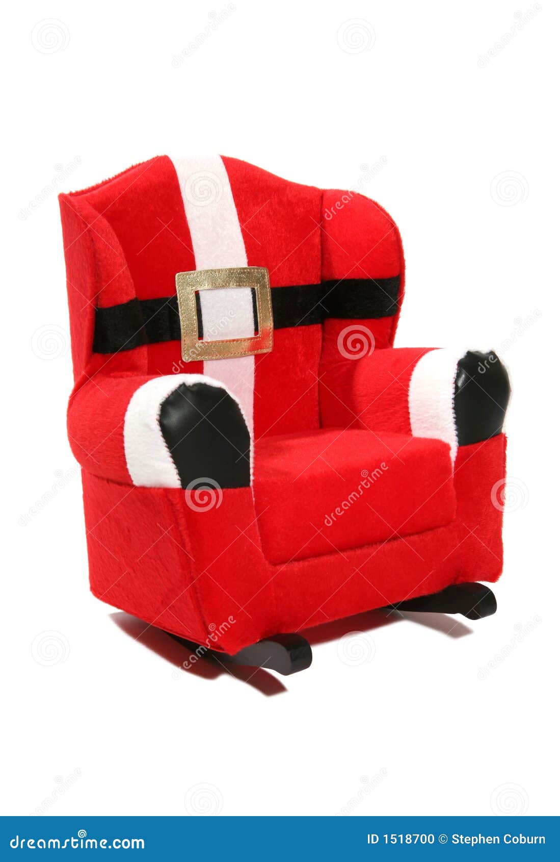 Santa Claus Chair stock photo. Image of isolated, belt - 1518700