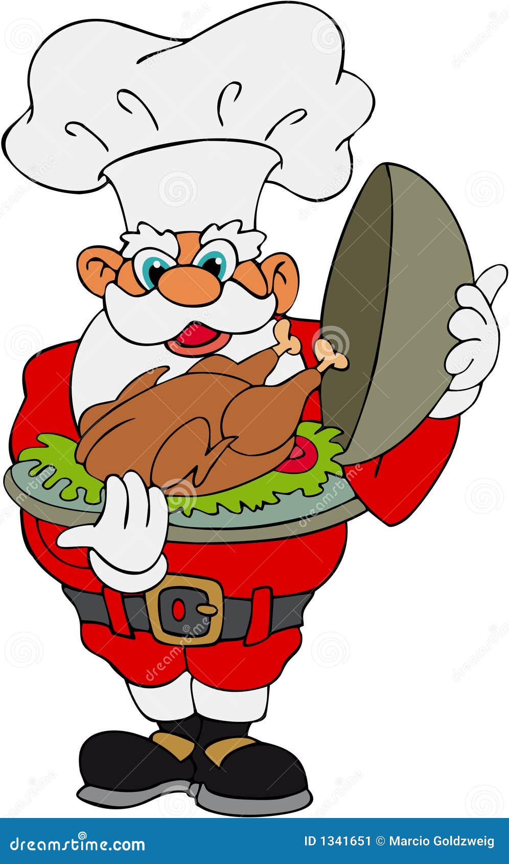 santa eating clipart - photo #49