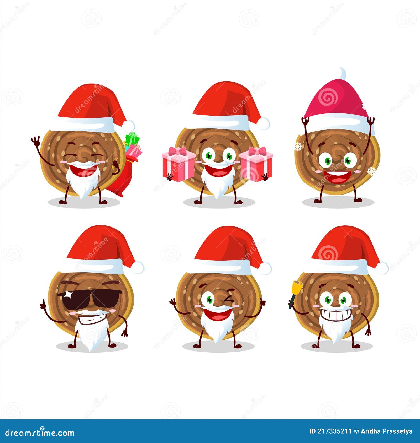 santa claus emoticons with bakarvadi cartoon character