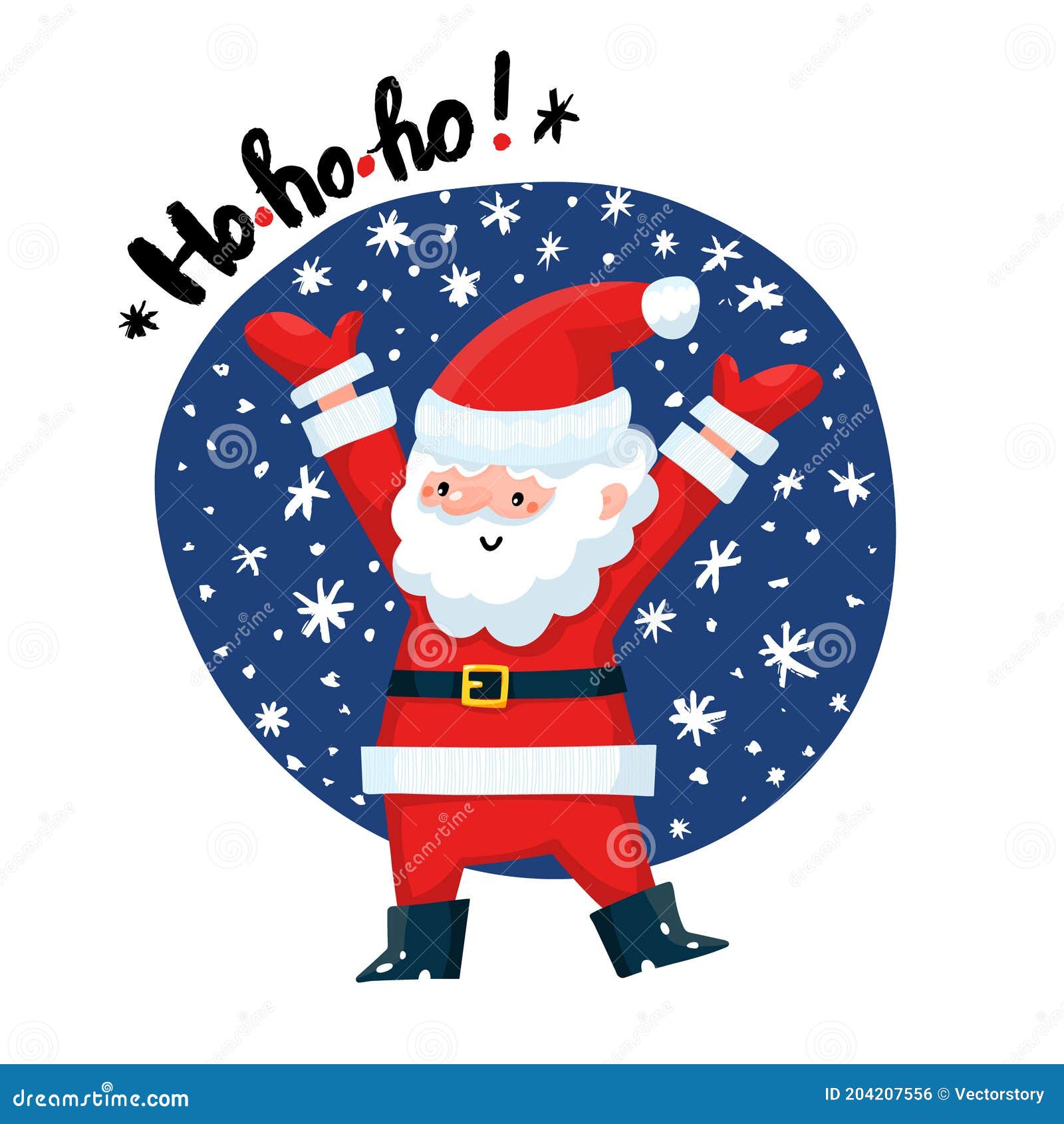 Cartão De Natal Com Texto Ho Ho Ho Royalty Free SVG, Cliparts