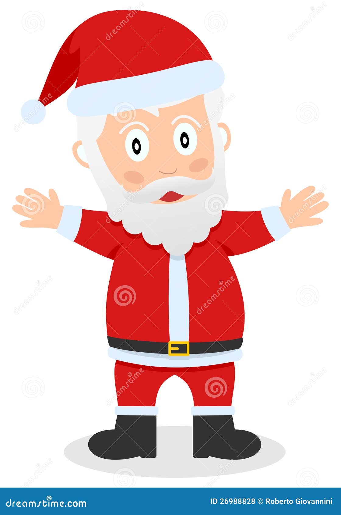 Santa Claus or Father Christmas Stock Vector - Illustration of cartoon