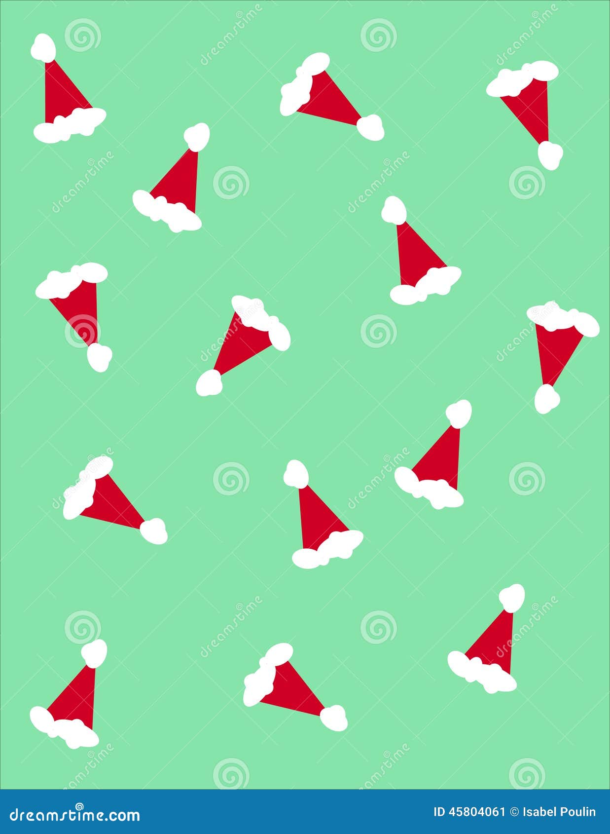 Santa claus hats stock vector. Illustration of santa - 45804061