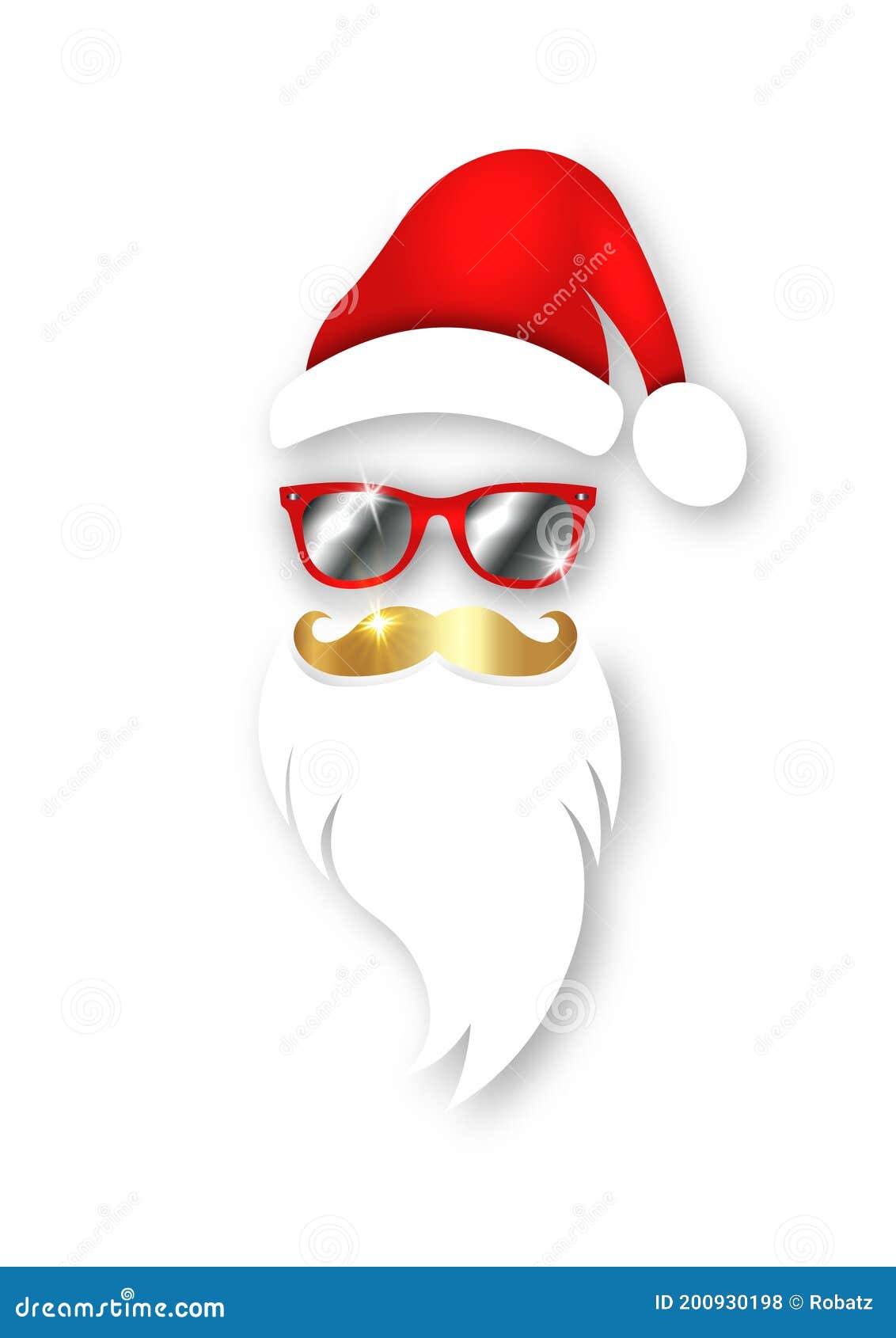 Santa Claus Navidad Sombrero Rojo Barba Blanco Bigote De Oro Y Gafas De Sol De Moda Espejadas Decoración Festiva Navidad Fiesta. V Ilustración del Vector - Ilustración de santa, postal: 200930198 Santa Claus Navidad Sombrero Rojo Barba Blanco Bigote De Oro Y Gafas De Sol De Moda Espejadas Decoración Festiva Navidad Fiesta. V Ilustración del Vector - Ilustración de santa, postal: 200930198