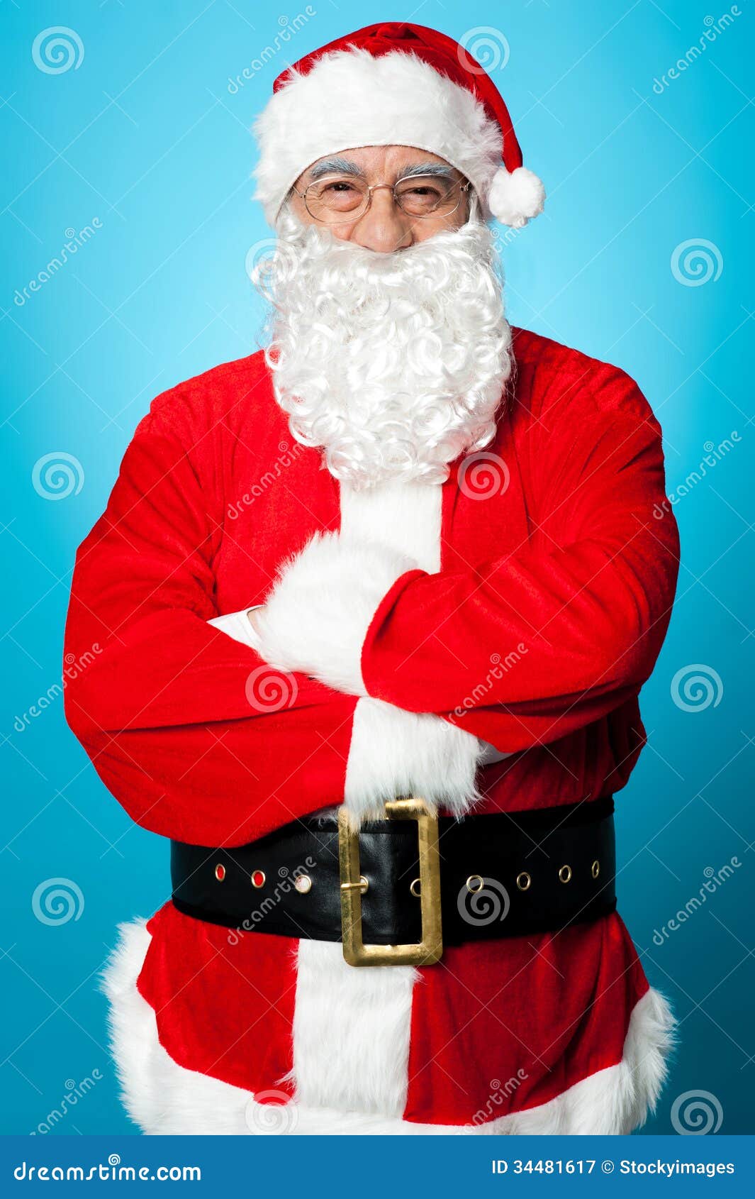 Santa Claus Posing with Confidence Stock Image - Image of noel ...