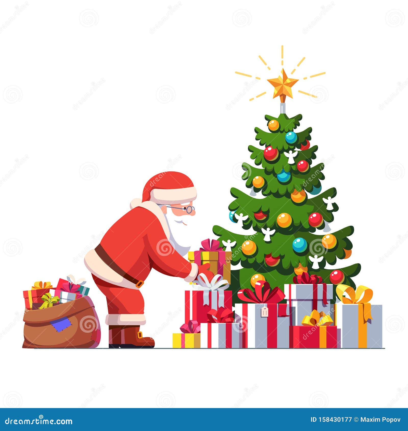 List 27+ Stock Images santa claus putting presents under the tree Sharp List 27+ Stock Images santa claus putting presents under the tree Sharp
