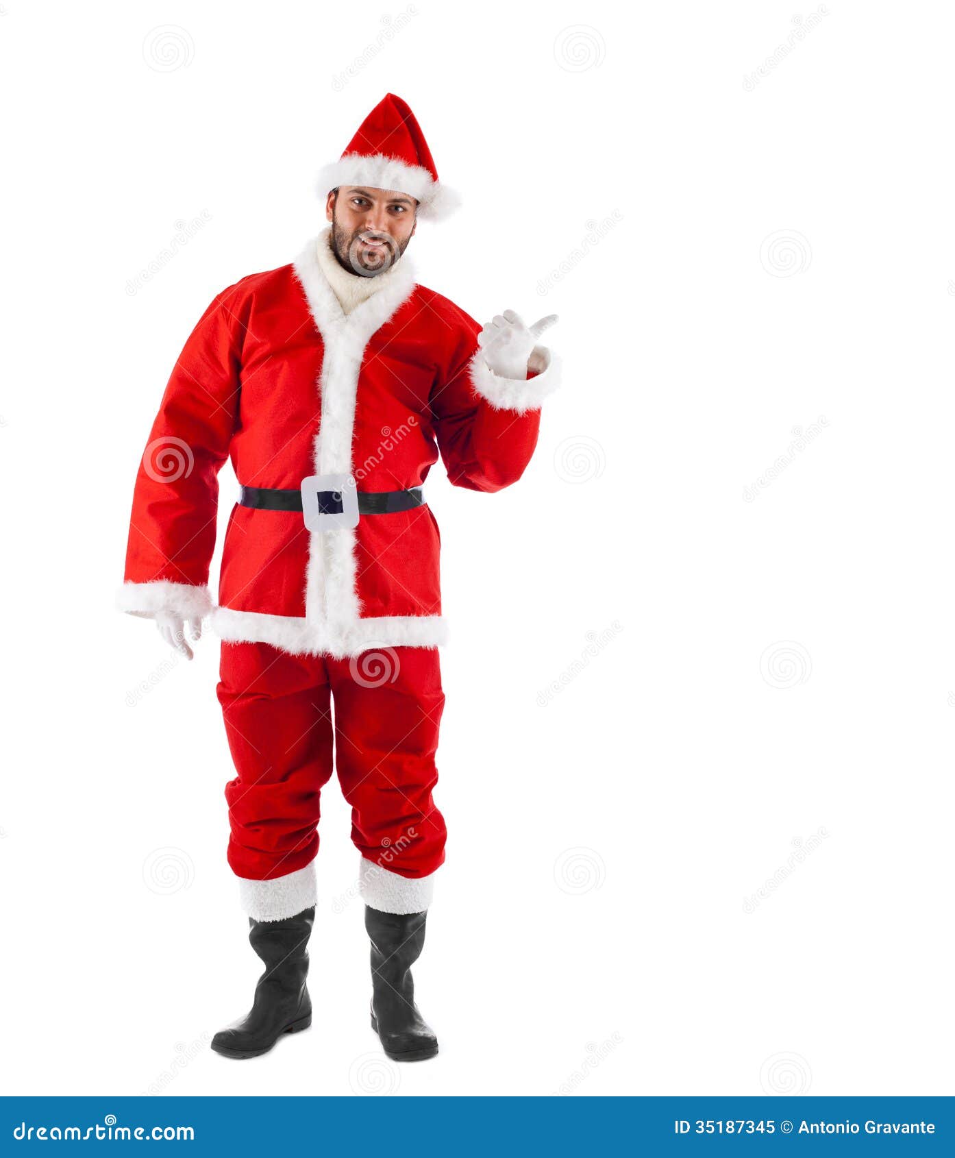 Santa Claus standing stock image. Image of father, gift - 35187345