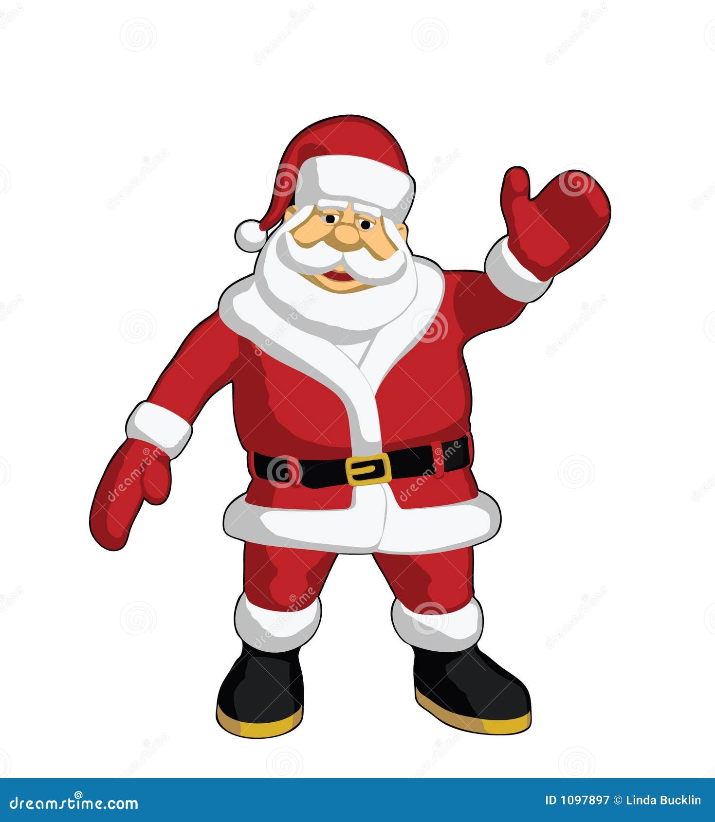 santa waving clipart - photo #2