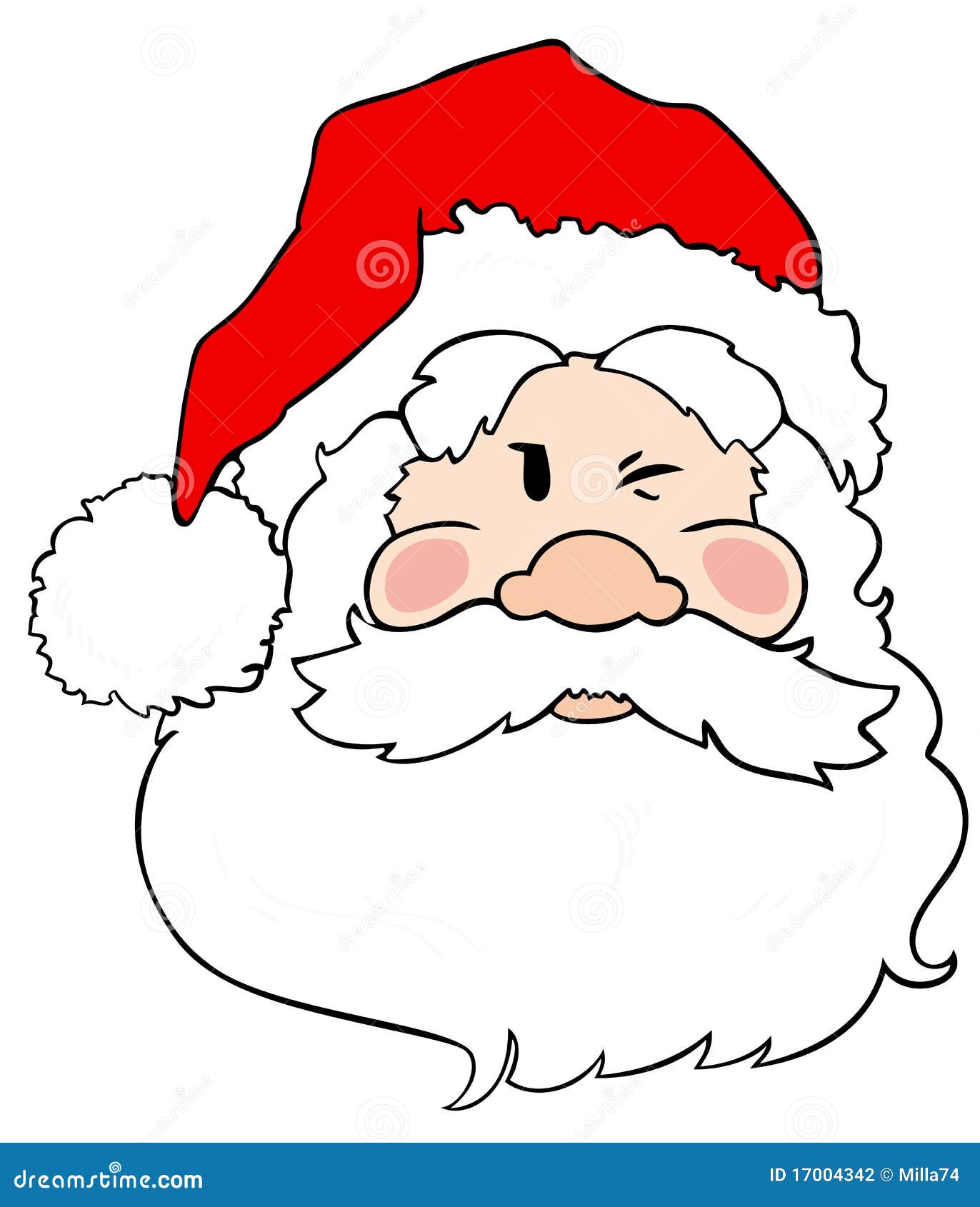 santa winking clipart - photo #3