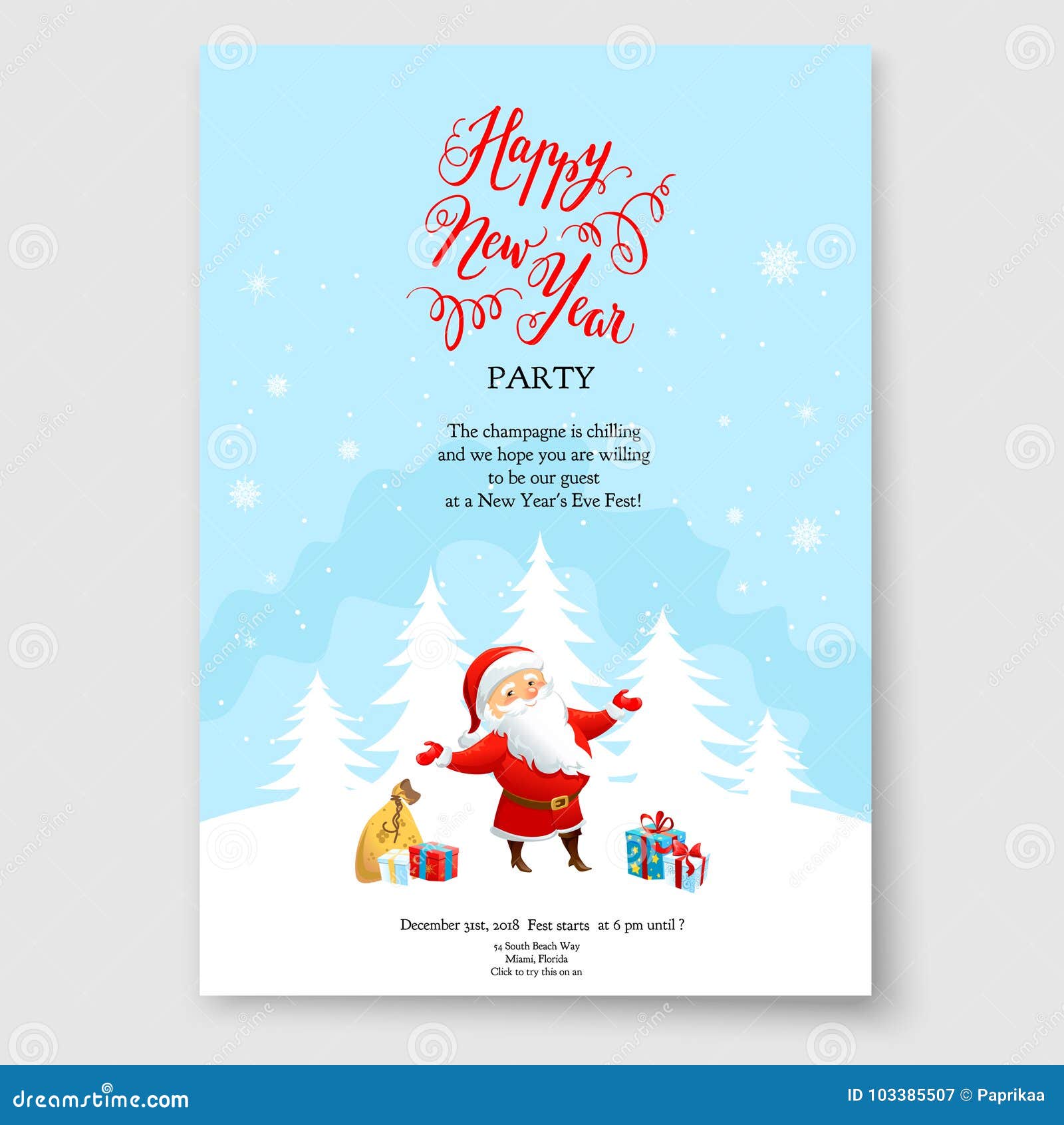 Santa Claus winter design stock vector. Illustration of bullfinch ...