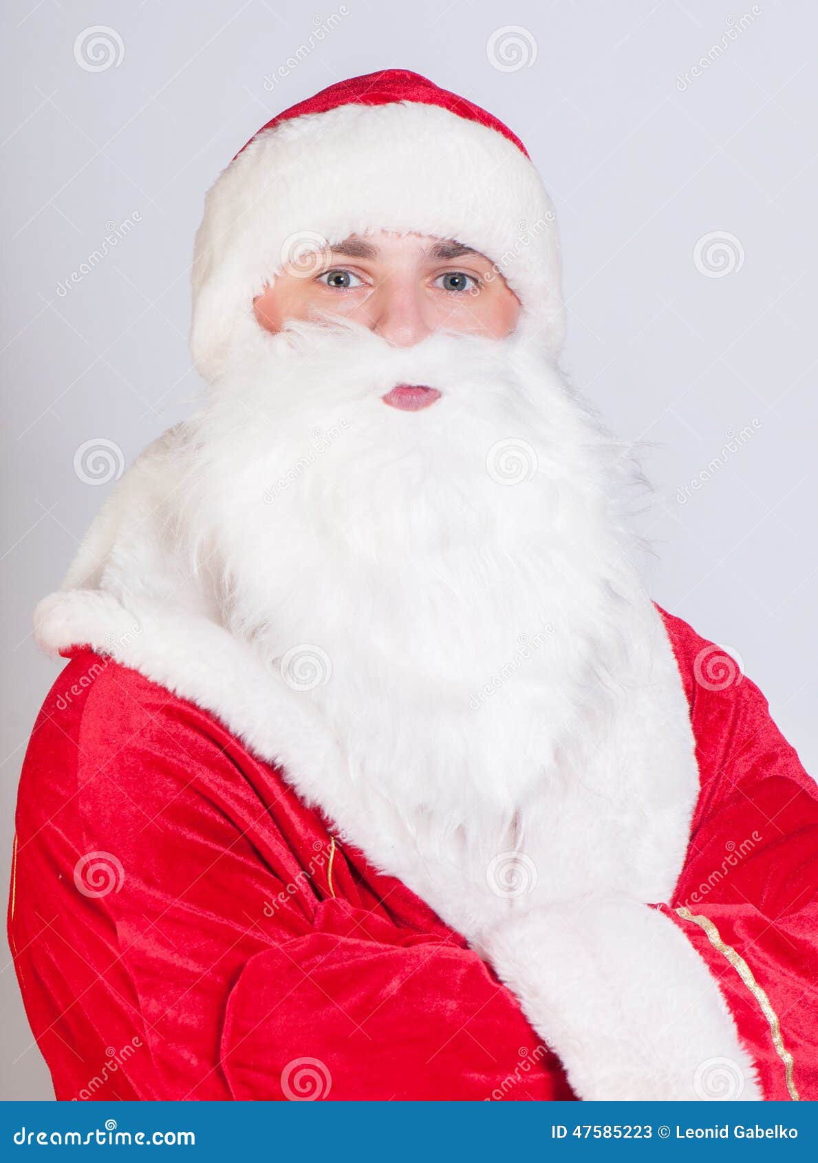 Santa Claus stock image. Image of adult, ridicule, beautiful - 47585223