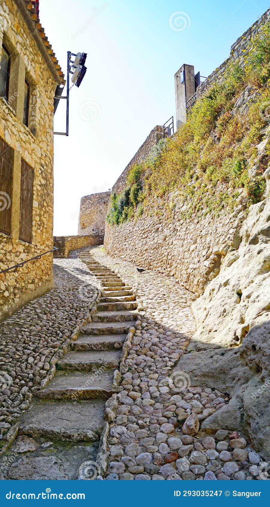 the santa creu castle in calafell, costa dorada, tarragona