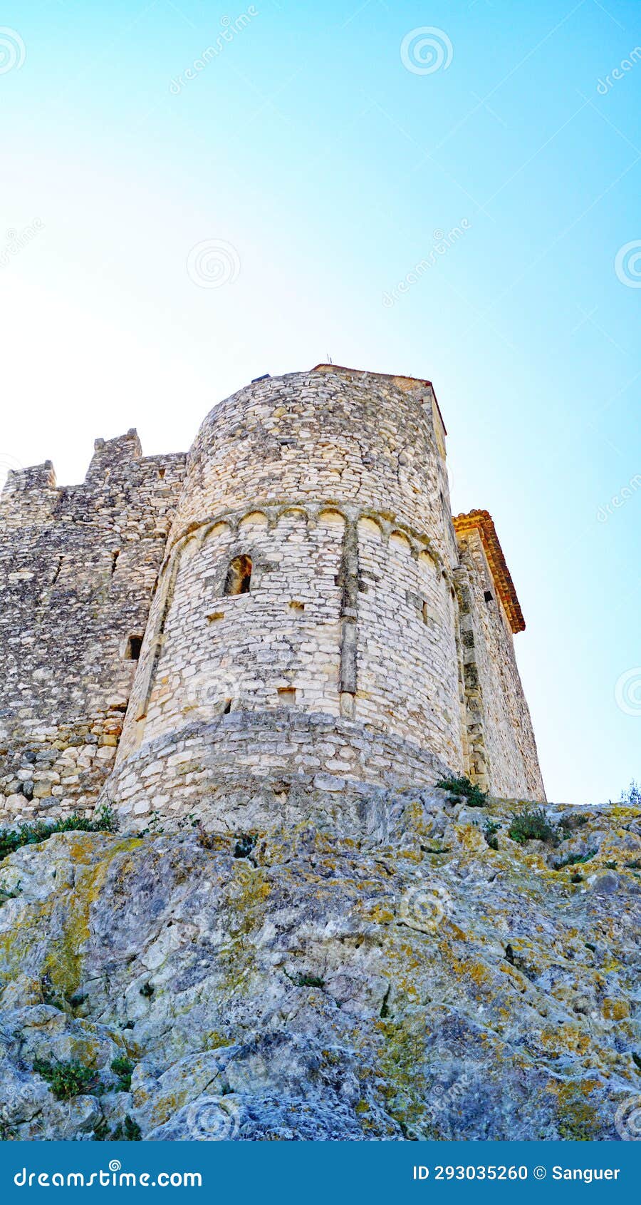 the santa creu castle in calafell, costa dorada, tarragona