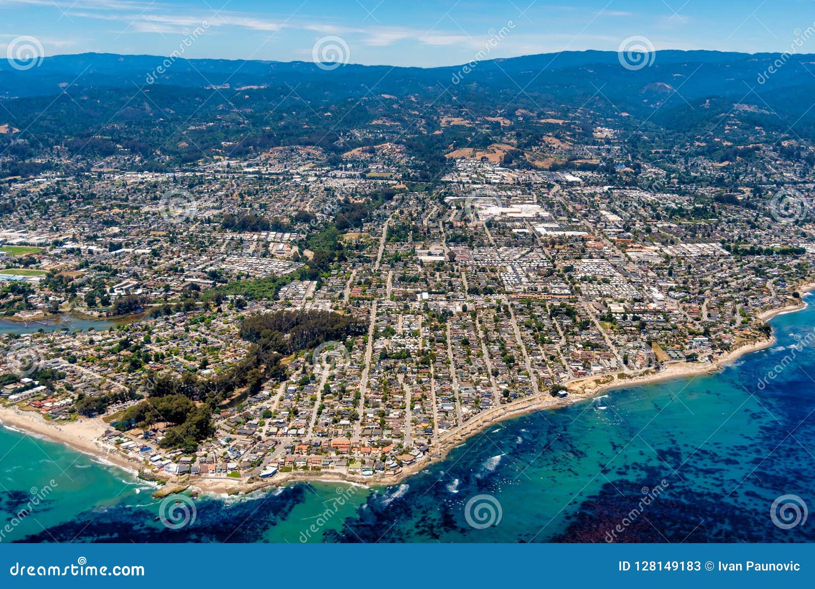 santa cruz california aerial view