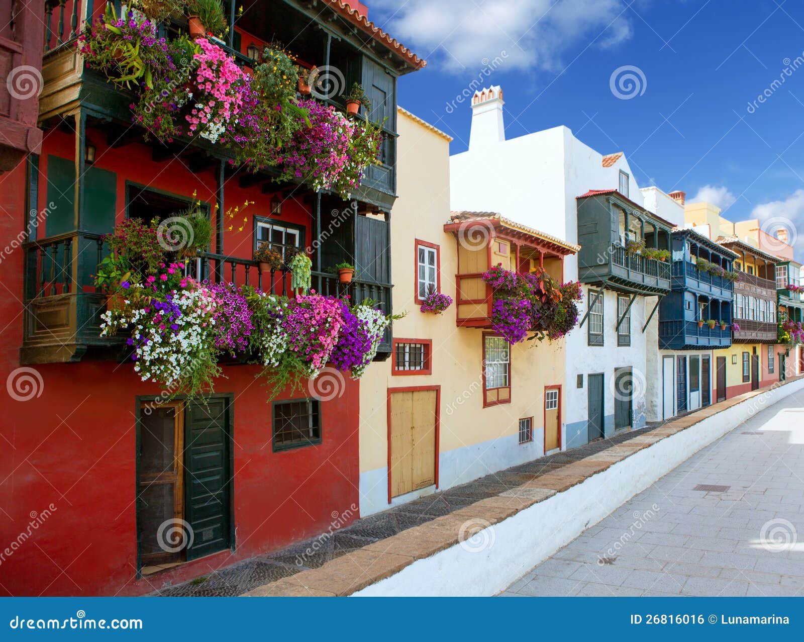 santa cruz de la palma colonial house facades