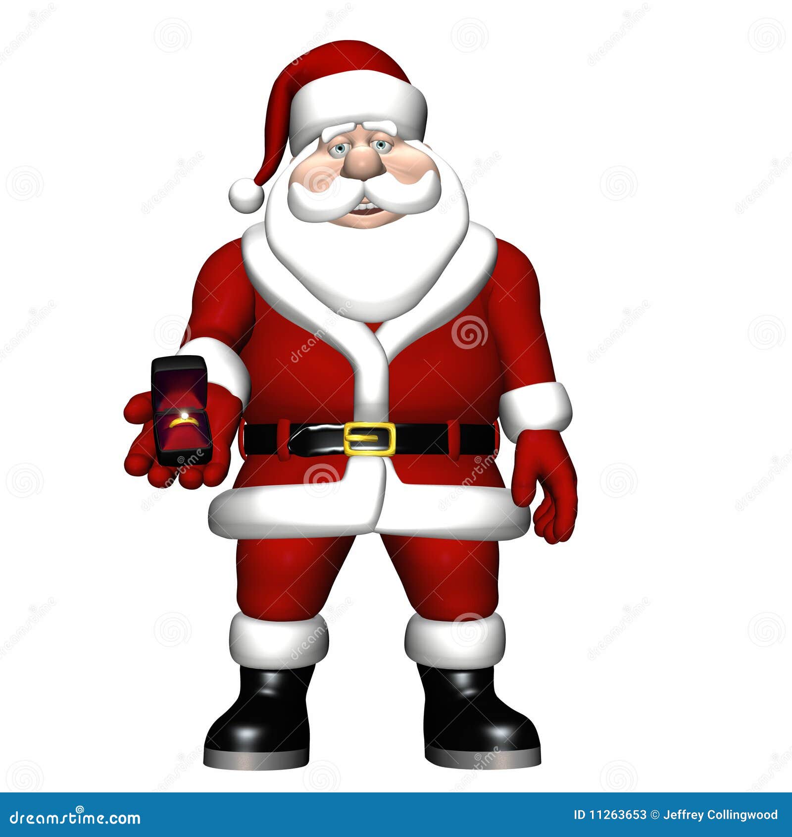 Santa Diamond Ring 2 stock illustration. Illustration of present 11263653