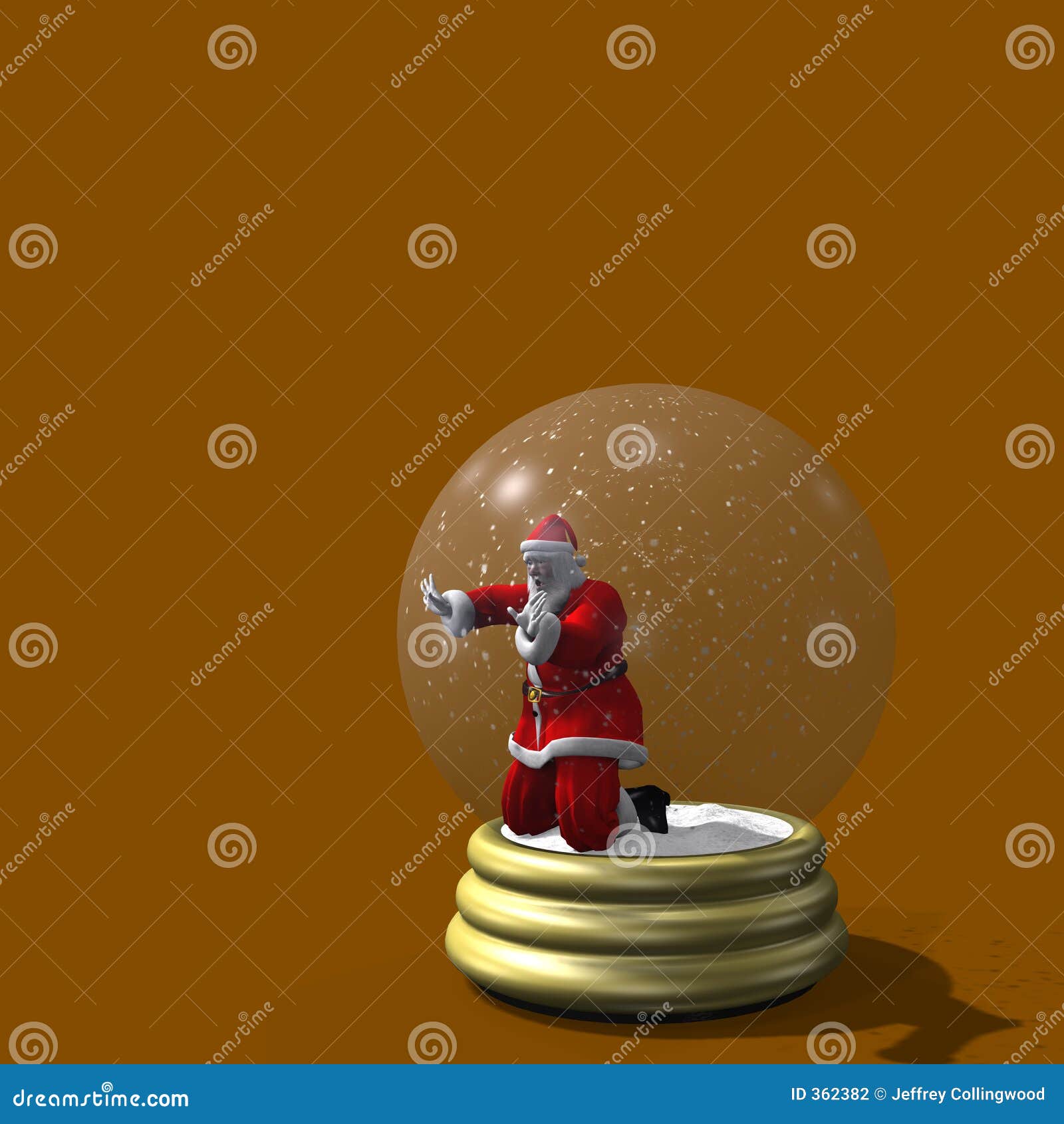 Santa a enfermé en globe de neige. Santa a enfermé de la série de fumisterie de GlobeBah de neige