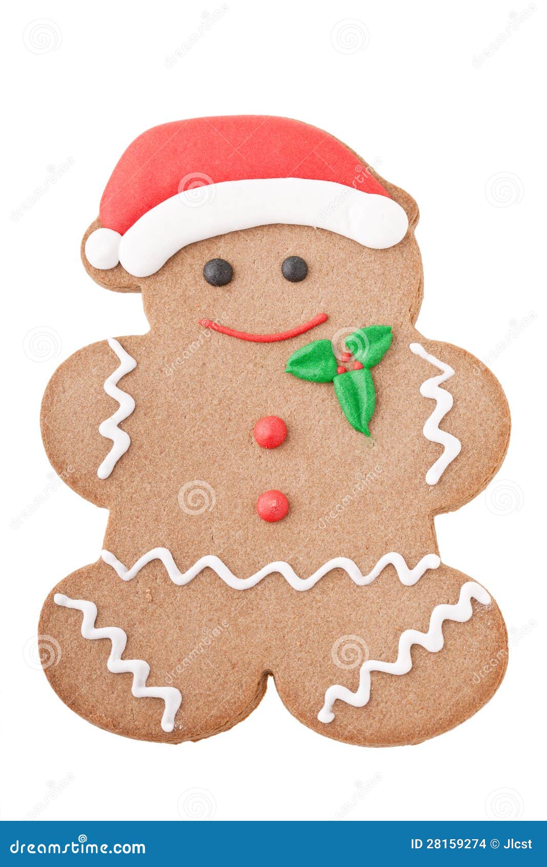 Santa Gingerbread Man stock photo. Image of shot, smiley 28159274