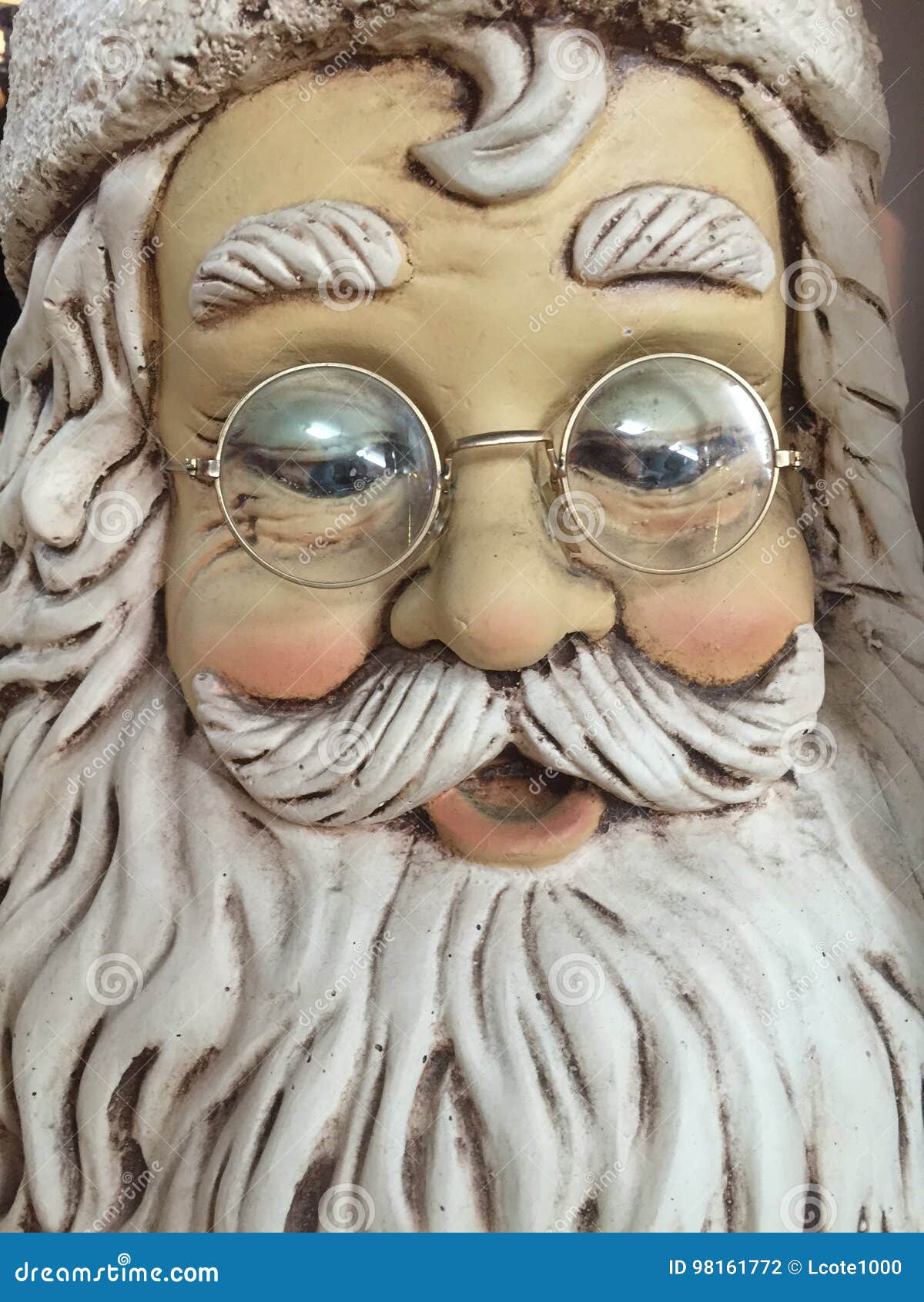 Santa with glasses stock photo. Image of backround, doll - 98161772