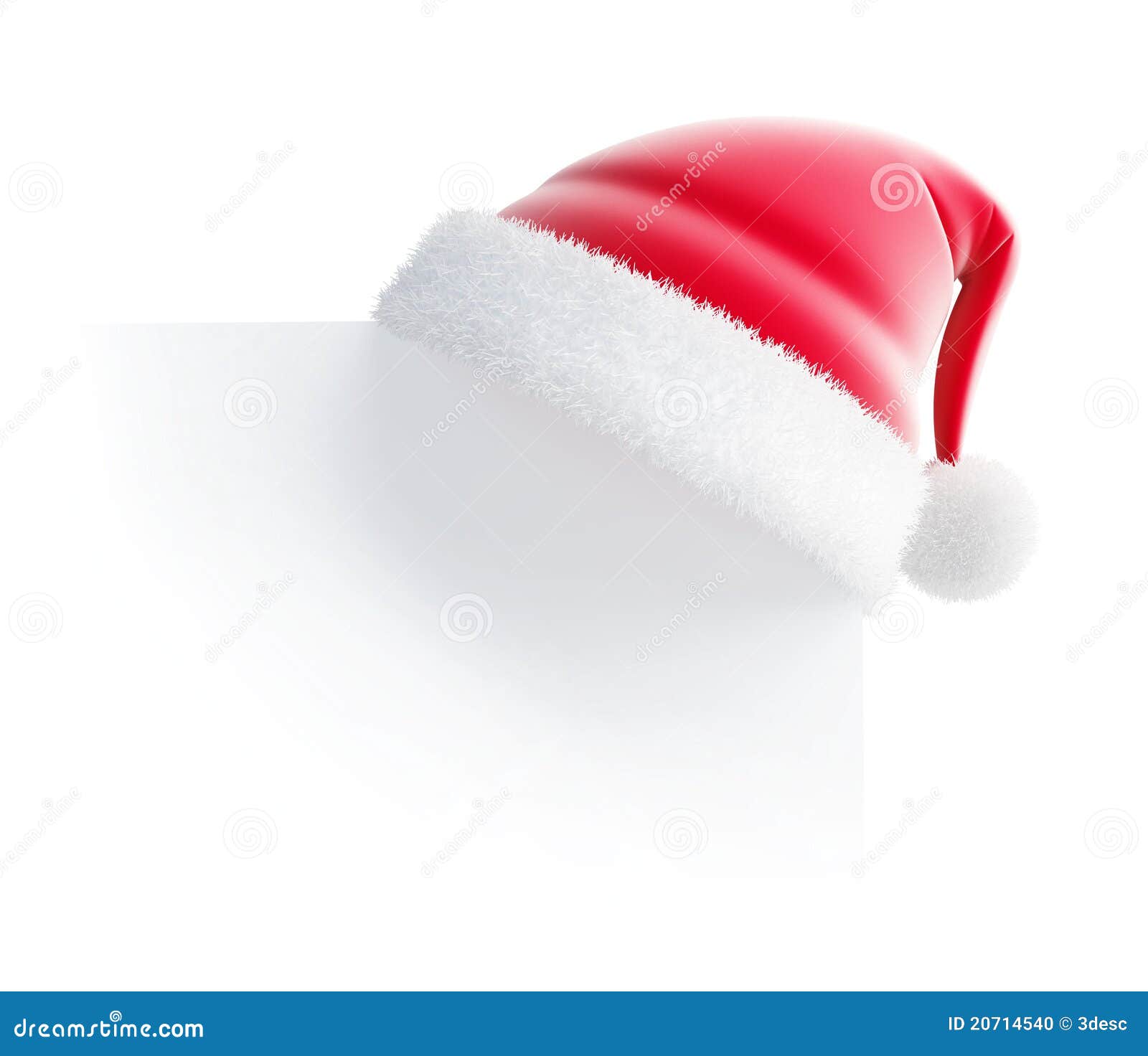 Santa hat blank stock illustration. Illustration of single 20714540