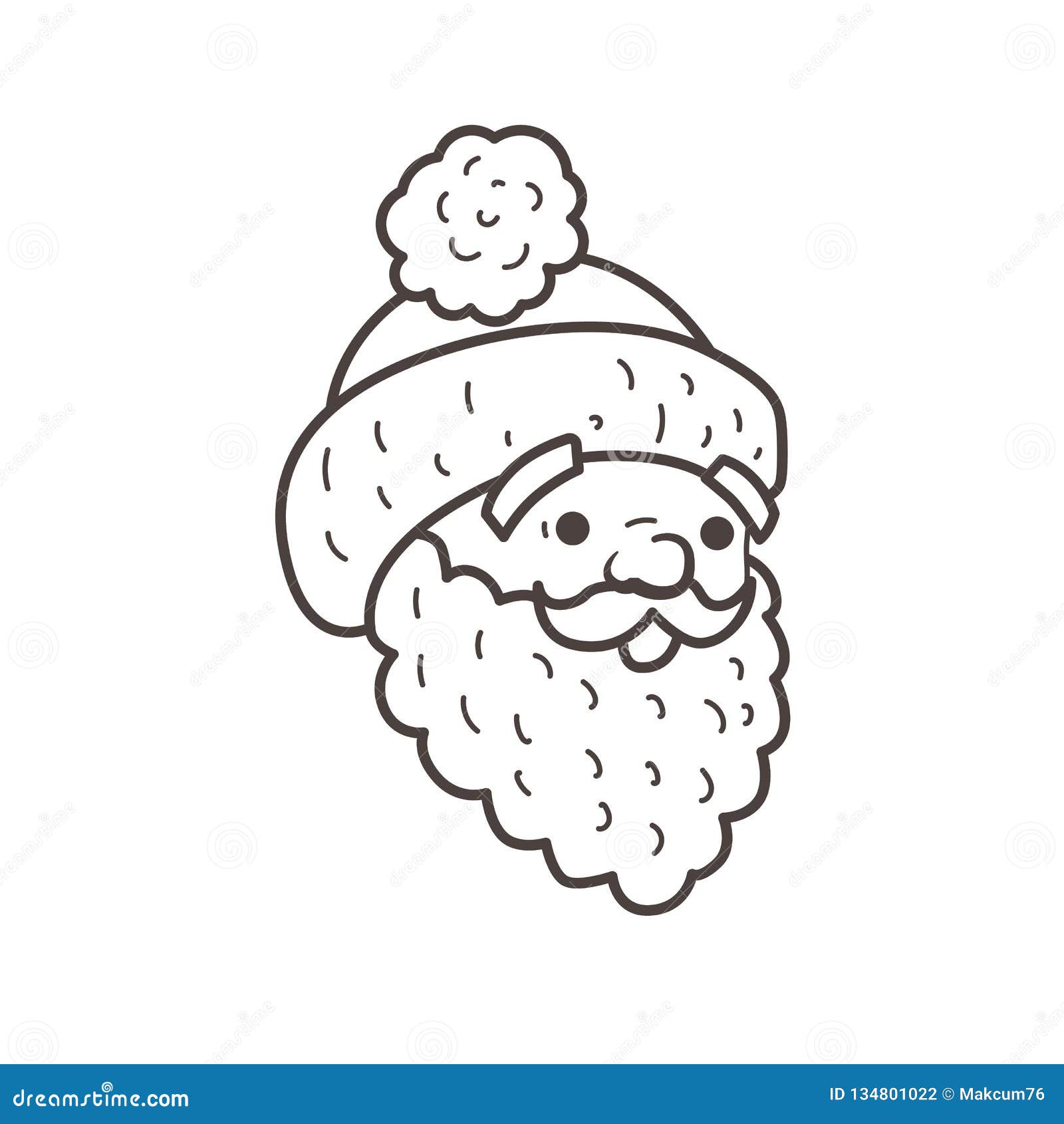  Santa Beard Coloring Pages  HD