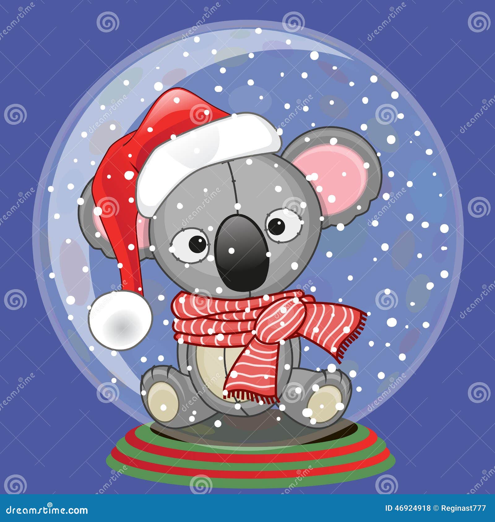 Immagini Koala Natale.Santa Koala Illustrazione Vettoriale Illustrazione Di Koala 46924918