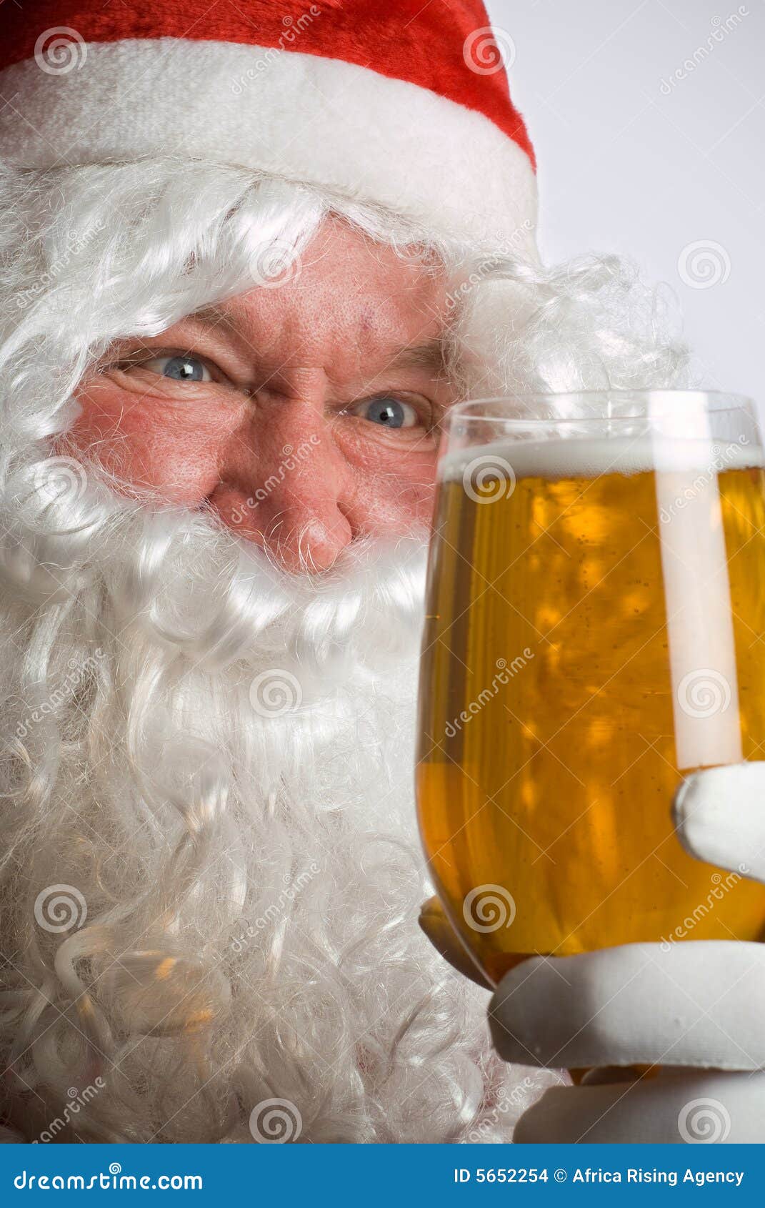 Santa mad for beer stock photo. Image of suit, season 5652254