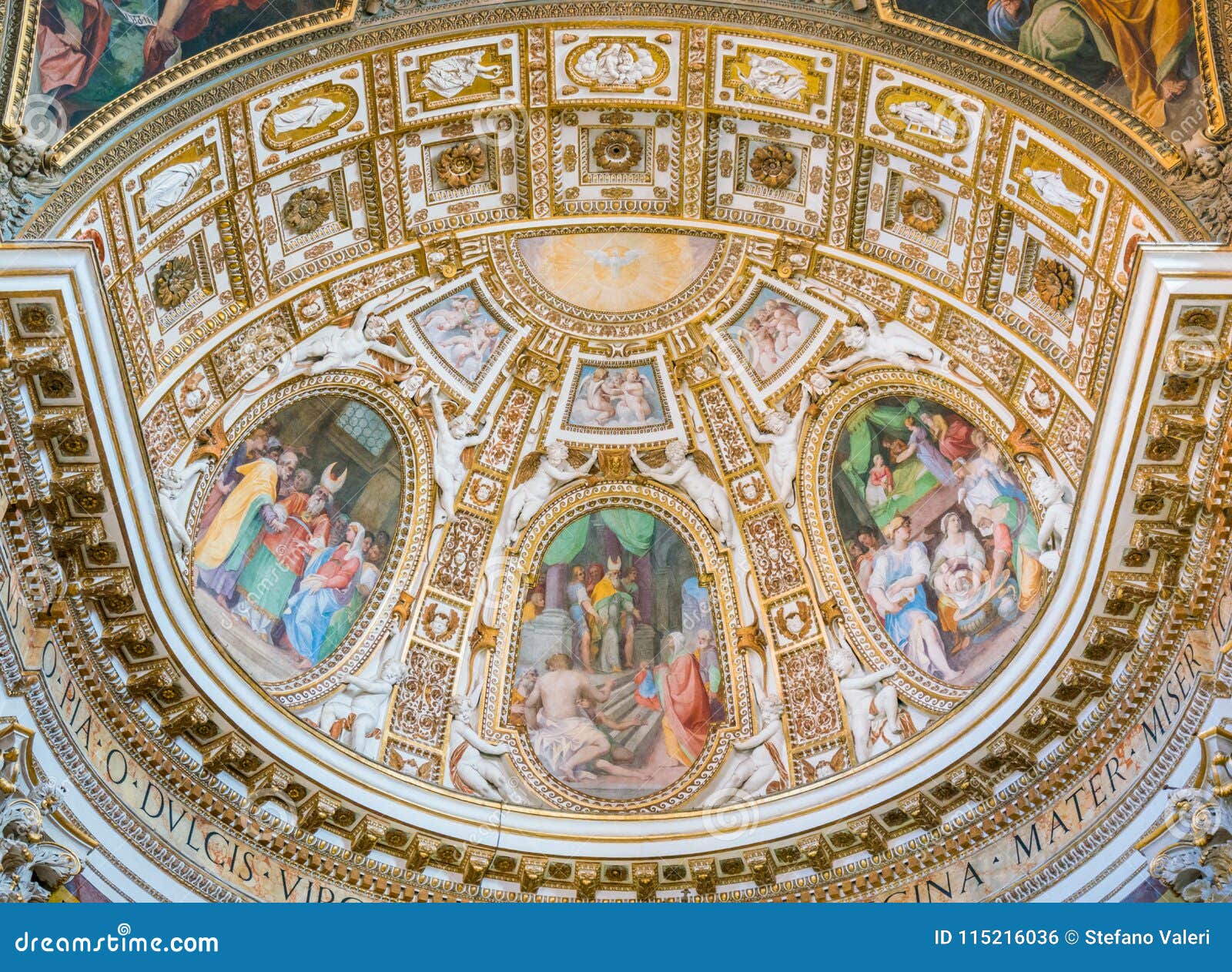 the painted apse by cristoforo casolani, in the church of santa maria ai monti, in rome, italy.