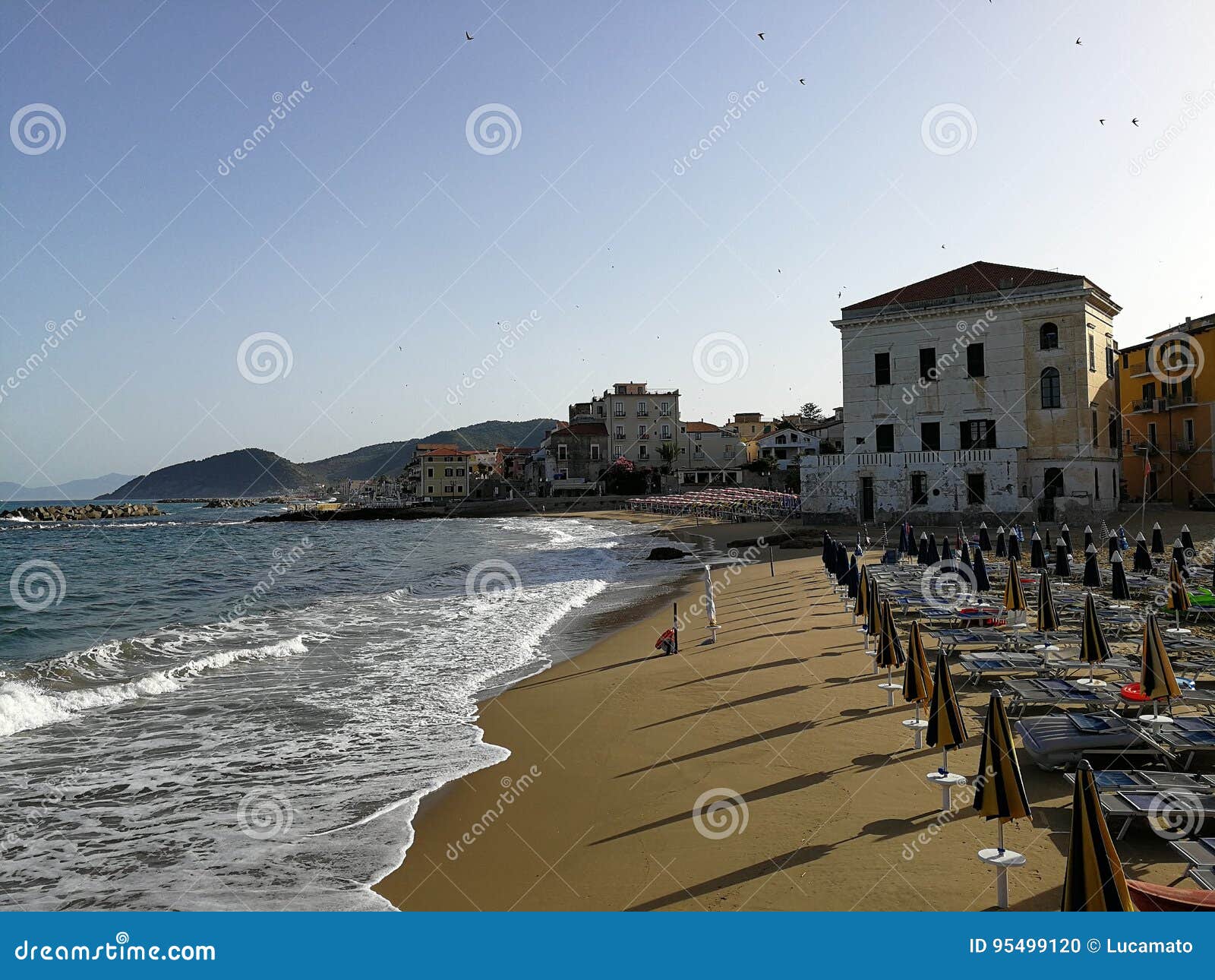 Santa Maria Di Castellabate - Marina Piccola Beach Stock Photo - Image ...