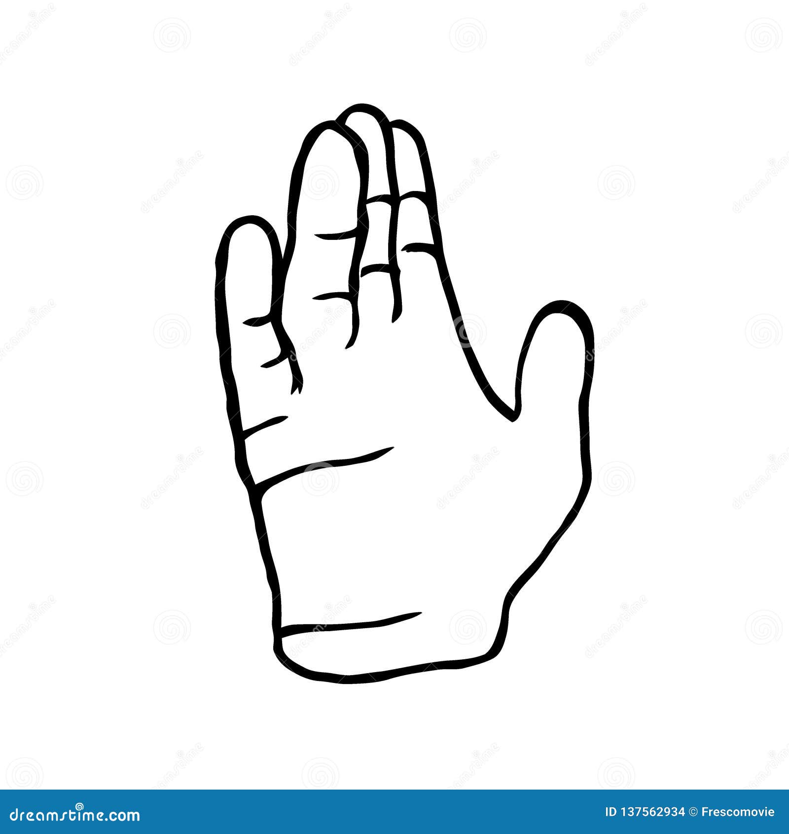 Download Santa mitten vector sketch stock vector. Illustration of ...