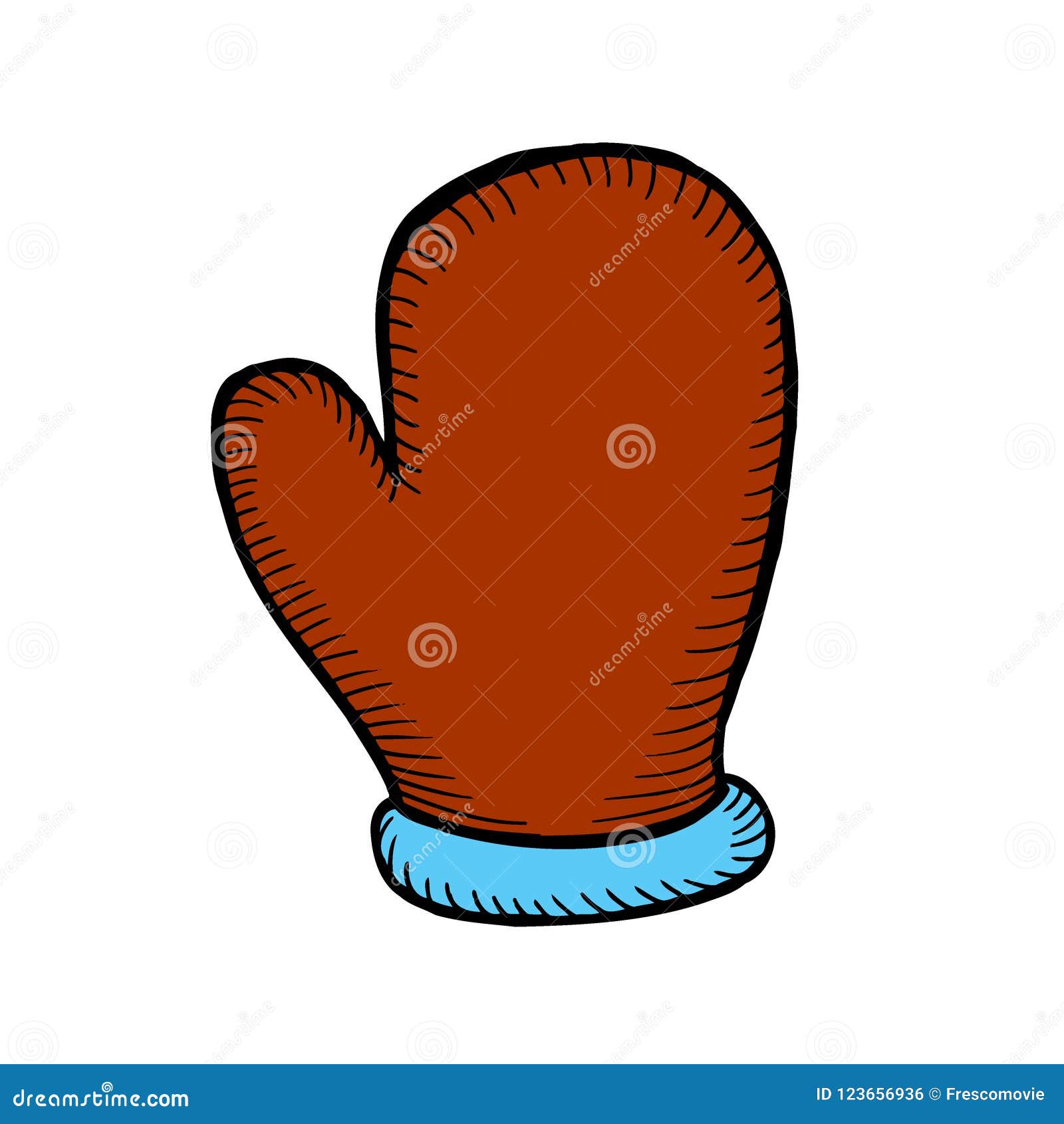 Download Santa mitten vector stock vector. Illustration of ...