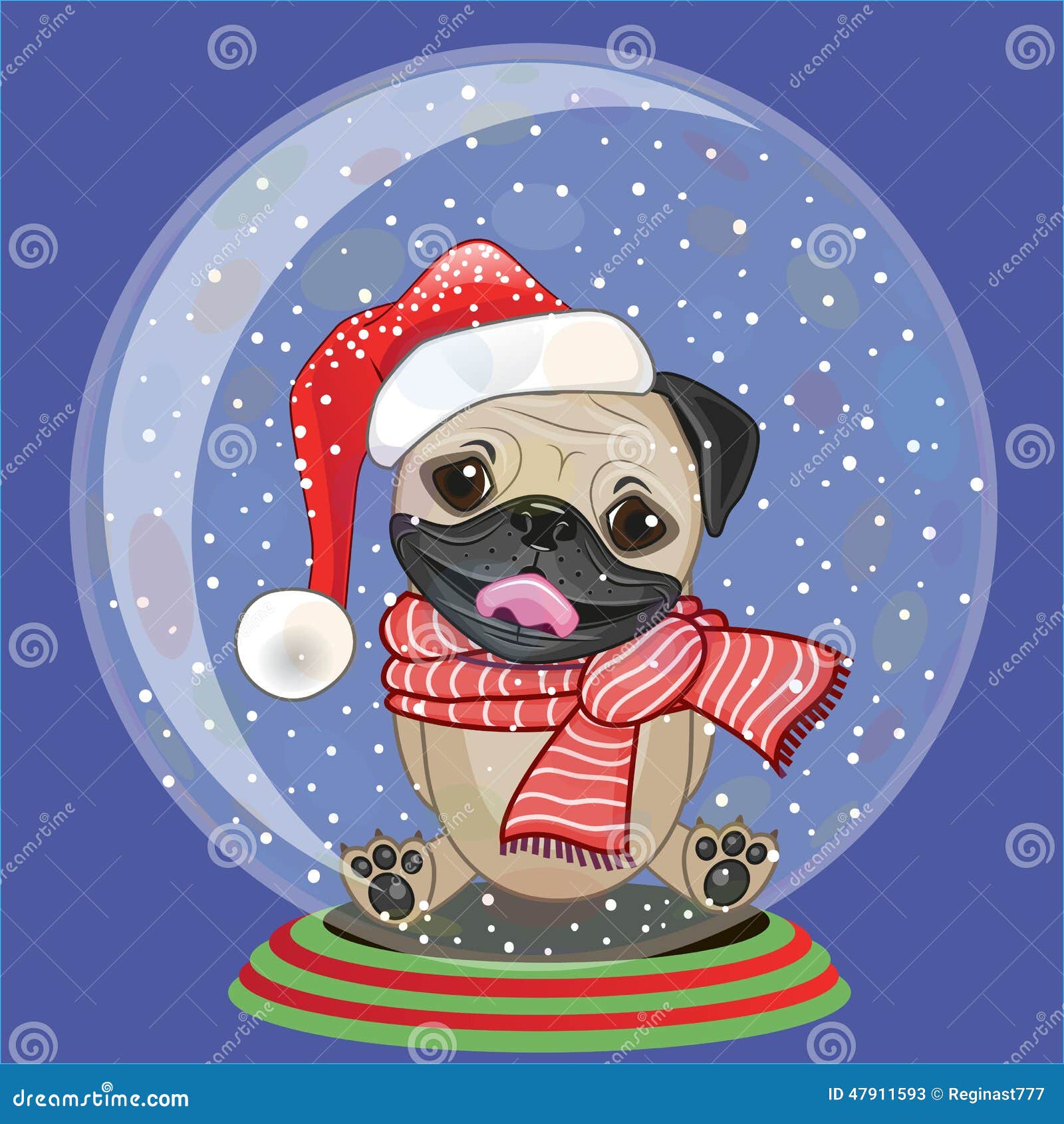 Pugs Inside your gloves Christmas Holiday - One Sided Ornament