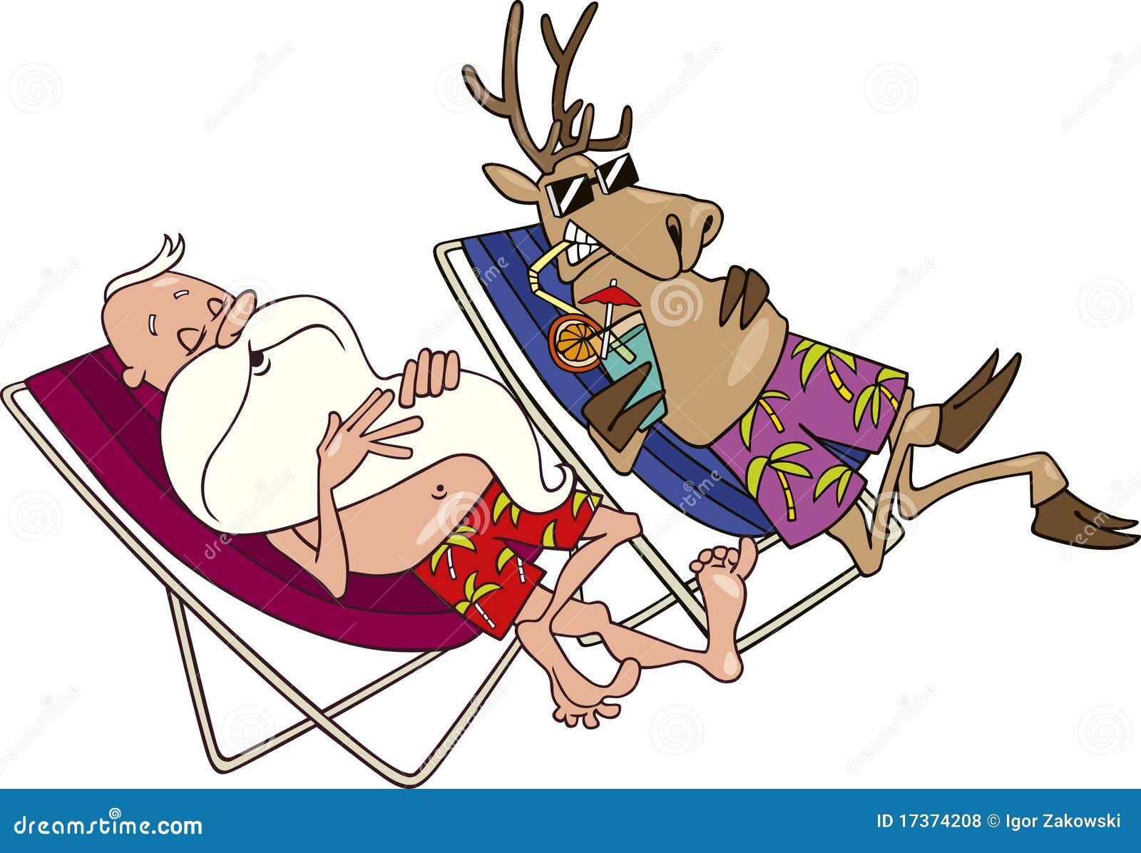 free clipart santa on the beach - photo #26