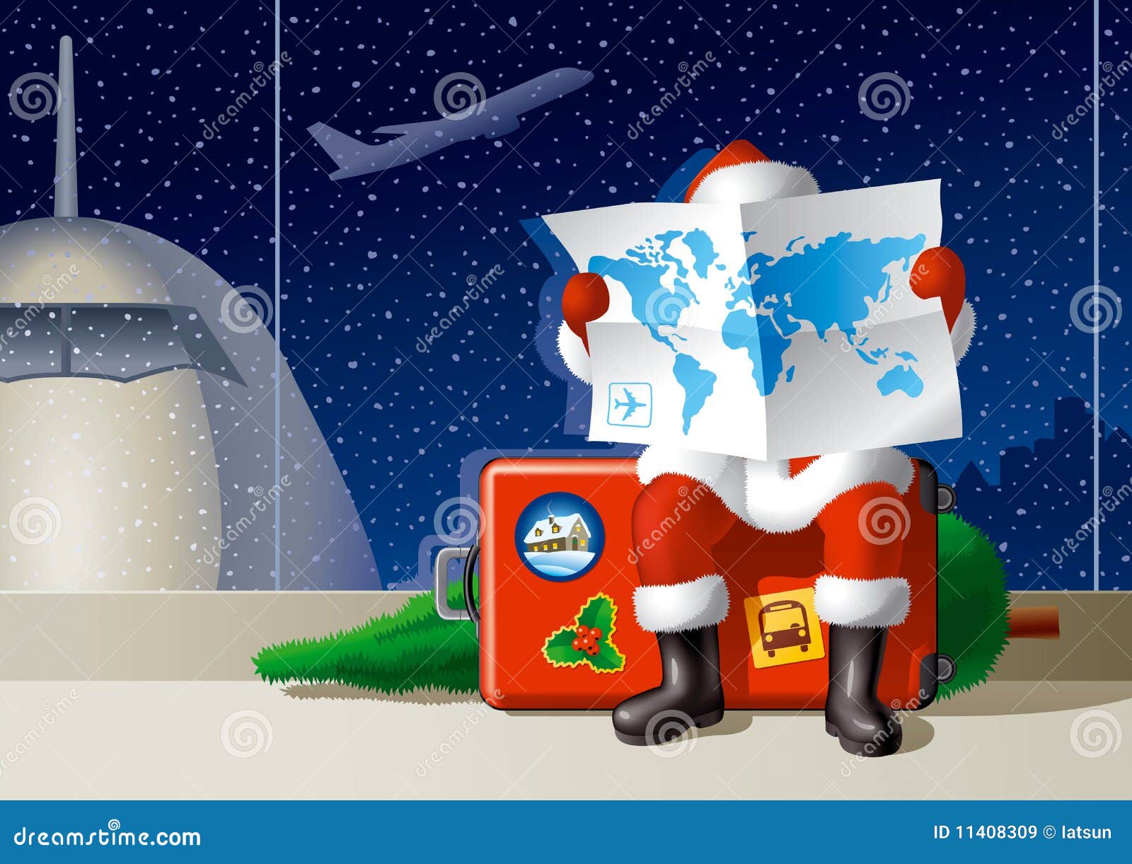 santa's christmas travel