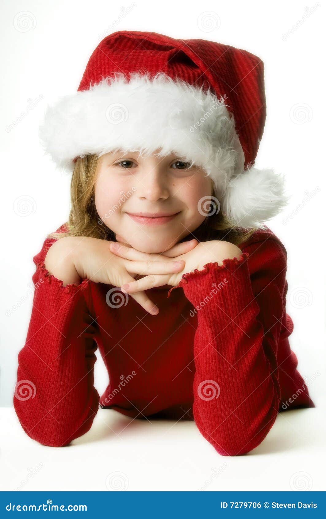 Santa s Little Helper stock photo. Image of blonde, christmas - 7279706