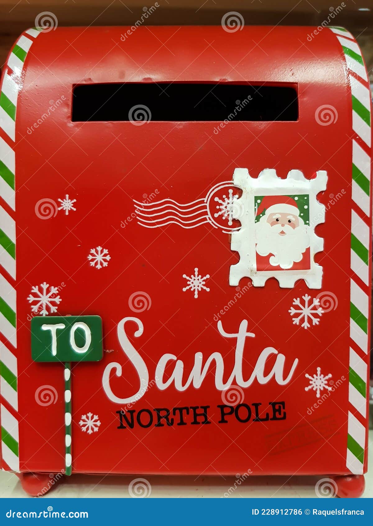 Santa`s mailbox stock photo. Image of send, colorful 228912786