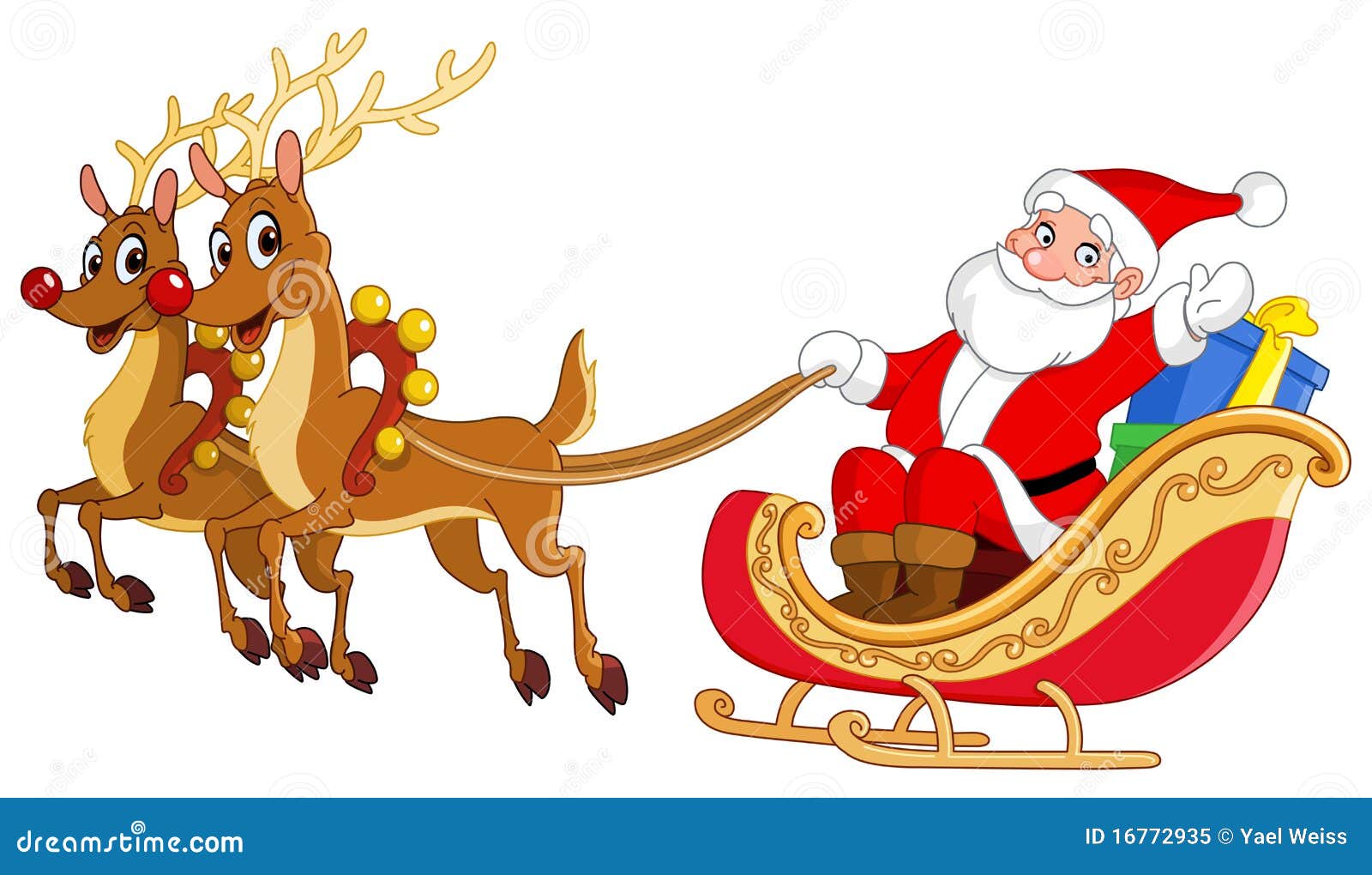 Santa Sleigh Royalty Free Stock Photo - Image: 16772935