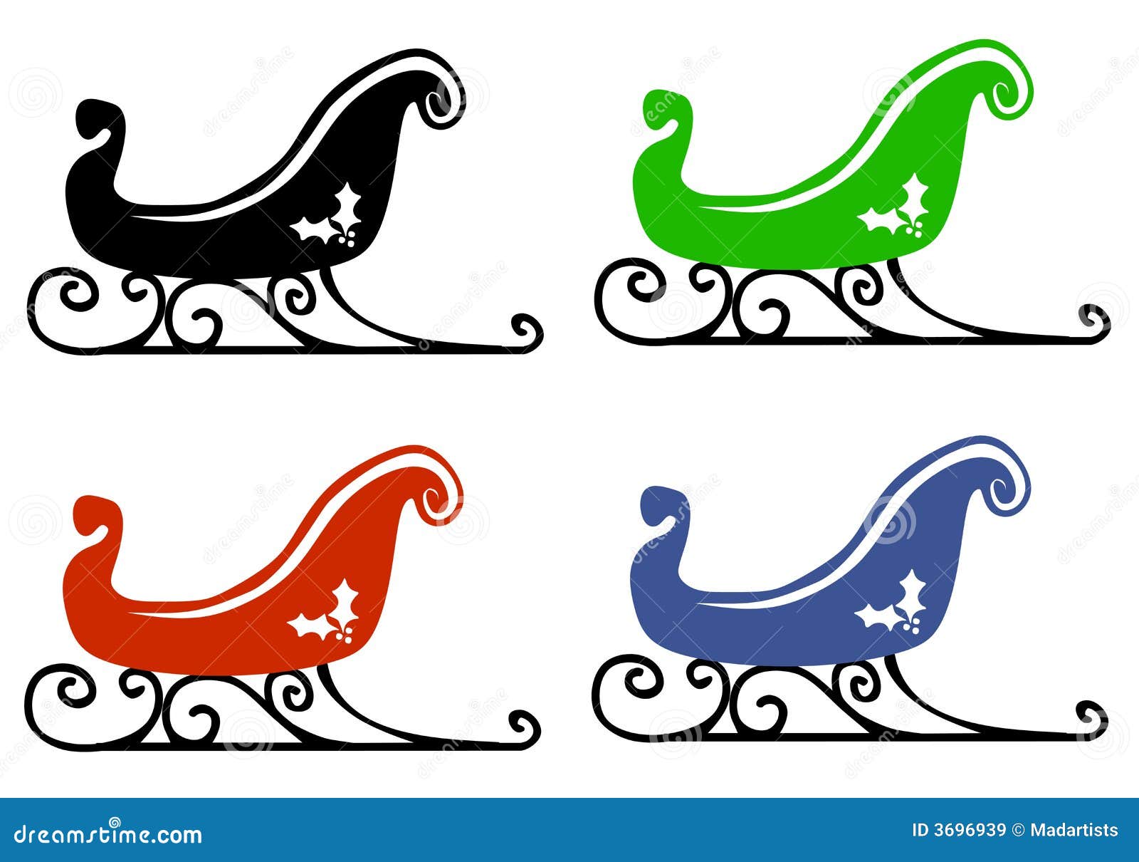 christmas clipart sleigh - photo #40