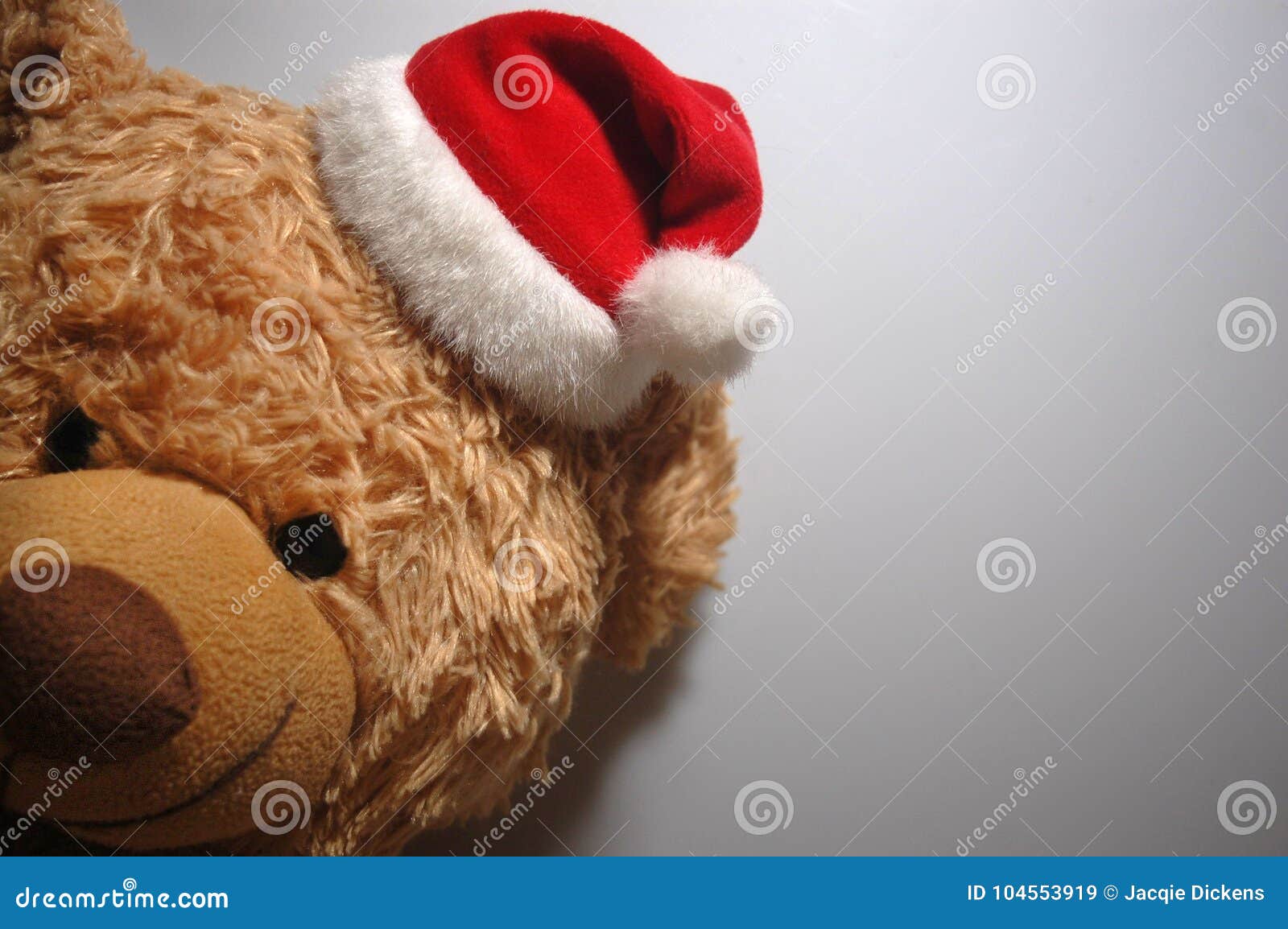 Santa Teddy Bear imagen de archivo. Imagen de suave - 104553919