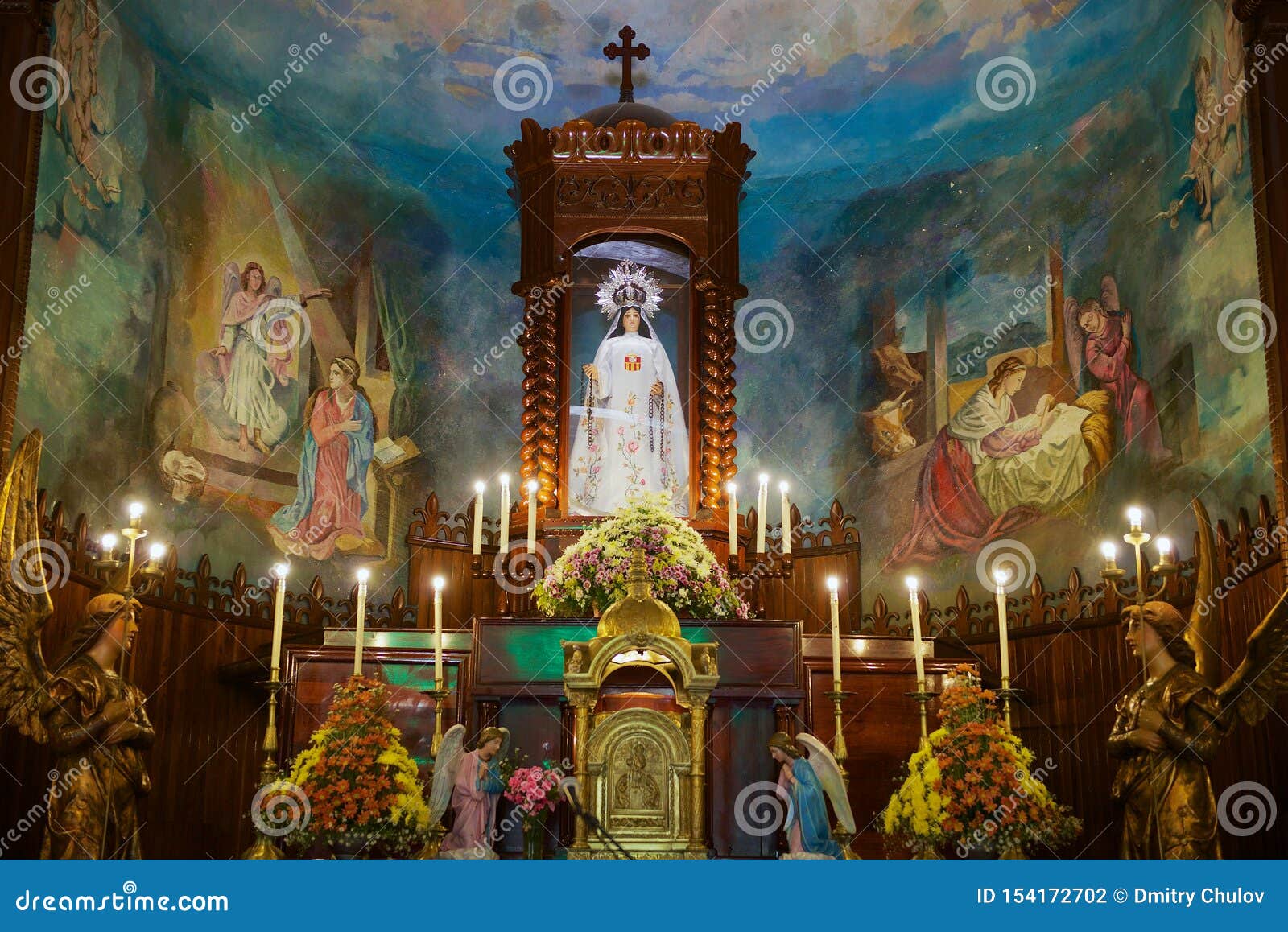 Interior Of The Church Of Our Lady Of Mercedes In Santo Cerro ...