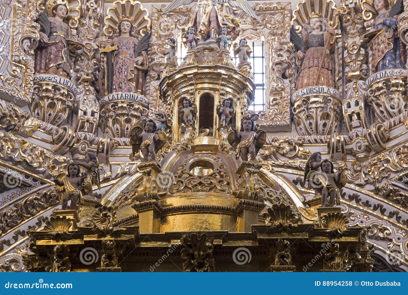 Santo Domingo Church Interior in Puebla Stock Photo - Image of church,  catholic: 88954258