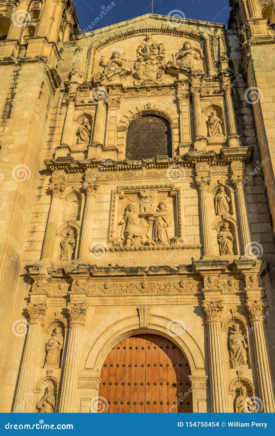 santo domingo de guzman facade church oaxaca mexico