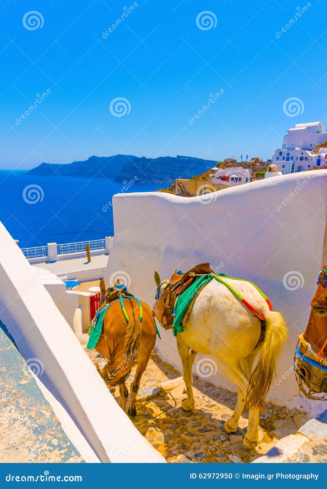 in santorini island in greece