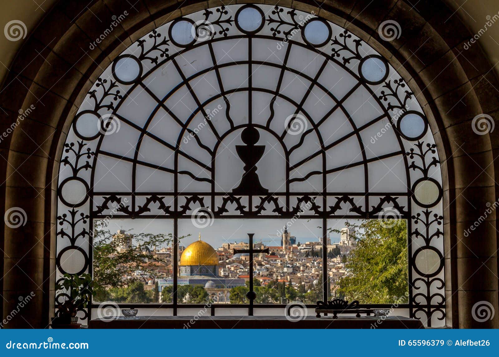 Santuario Del Dominus Flevit, Gerusalemme Immagine Stock Editoriale ...