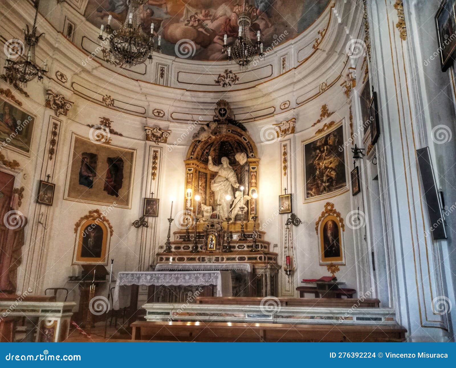 Santuario Santa Rosalia editorial stock image. Image of facade 276392224