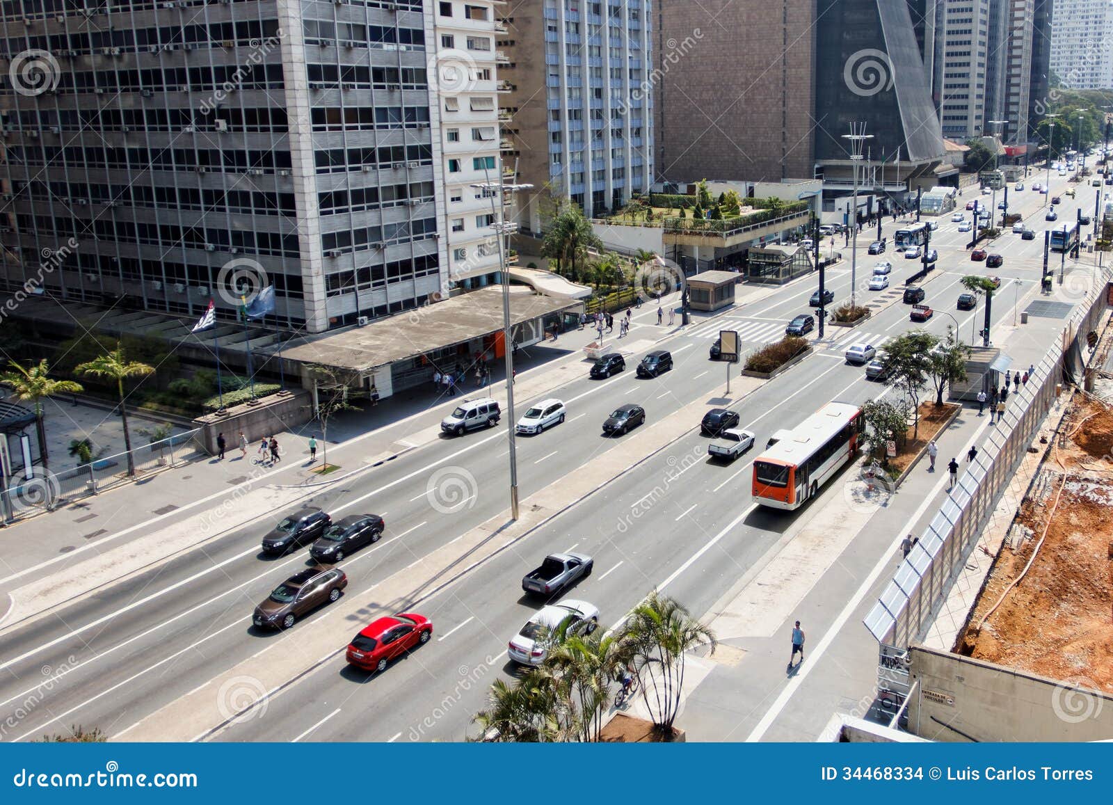 sao paulo city - paulista avenue - brazil