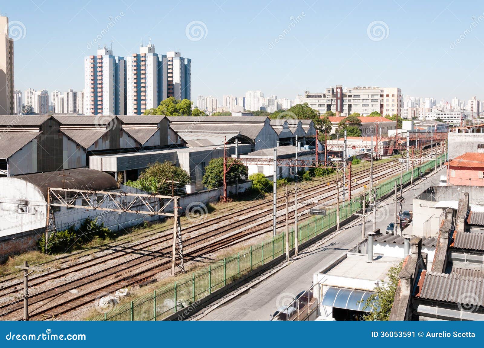 Sao Paulo, Residential Area of the Bras and Mooca Stock Image