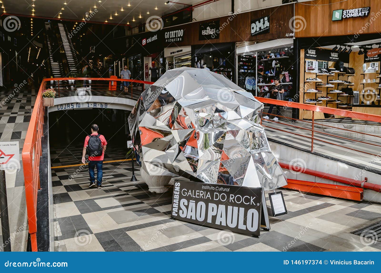 Big Metallic Skull of Galeria Do Rock, Sao Paulo SP Editorial Stock Image -  Image of paul, center: 146197374