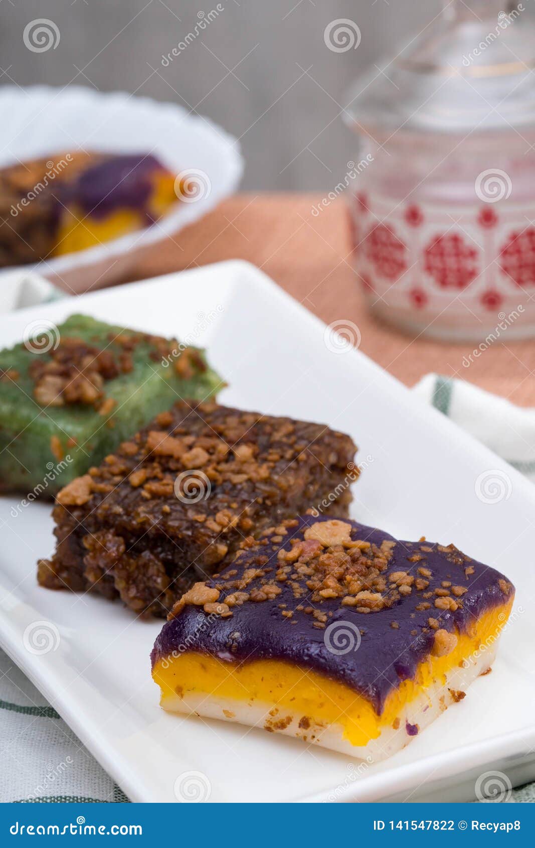 a variety of filipino sticky rice