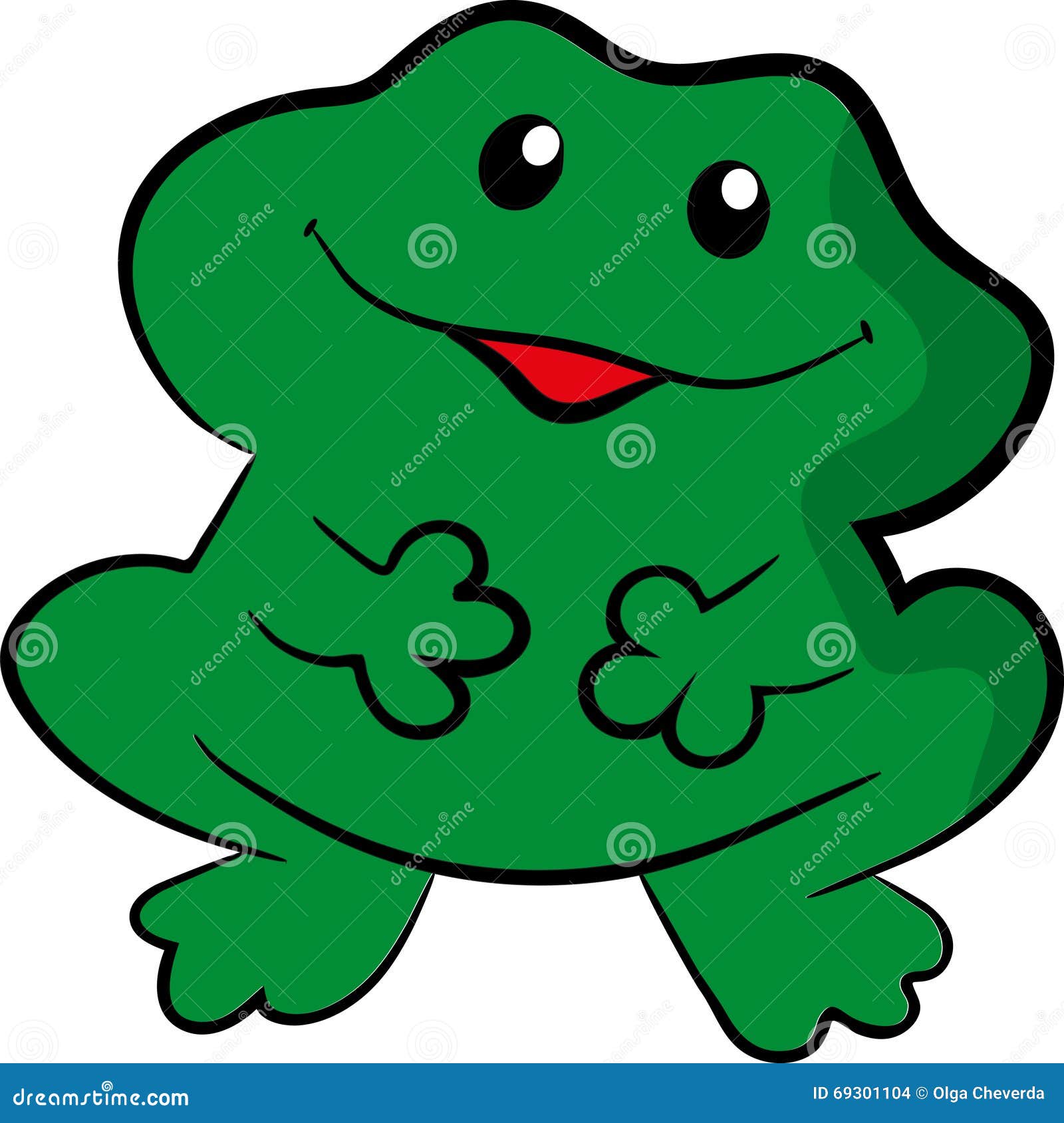 Sapo verde ilustración del vector. Ilustración de verde - 69301104, image size:1600x1690